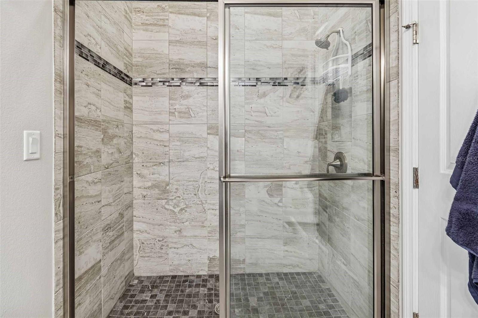 BEDROOM #4 POOL BATHROOM, WALK-IN SHOWER