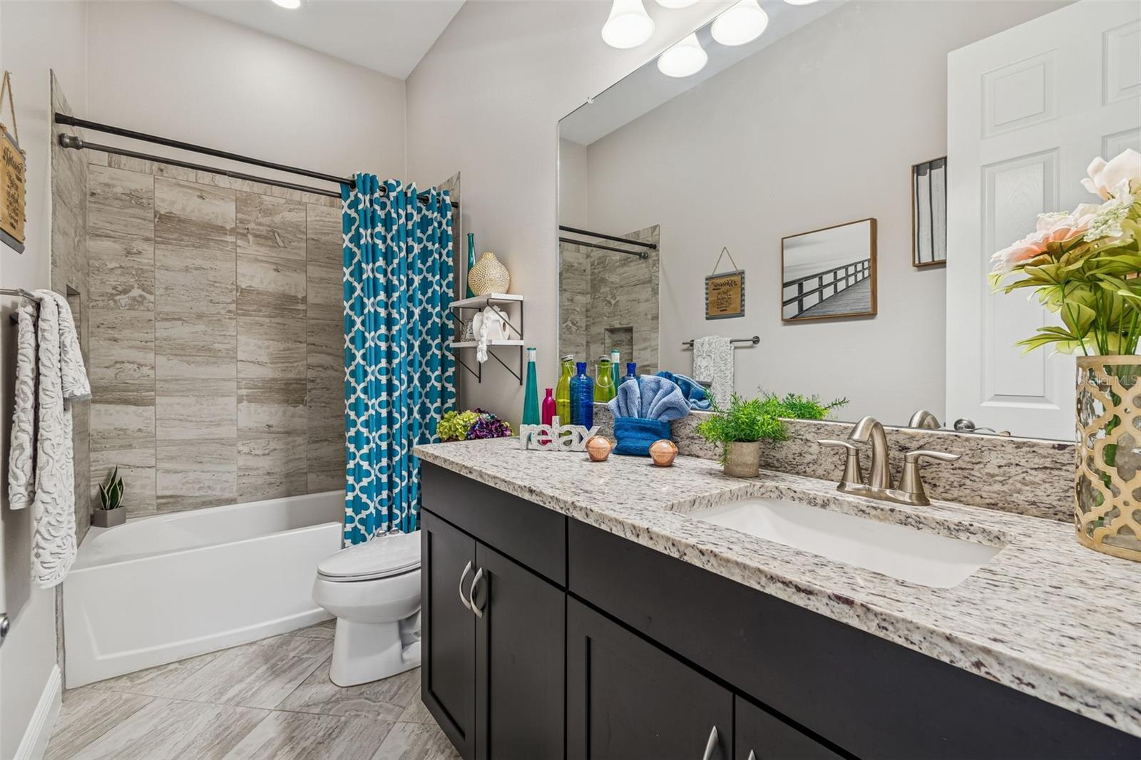 GUEST BATHROOM TO THE LEFT BEDROOM #3, #4 STRAIGHT AHEAD, LAUNDRY ACROSS