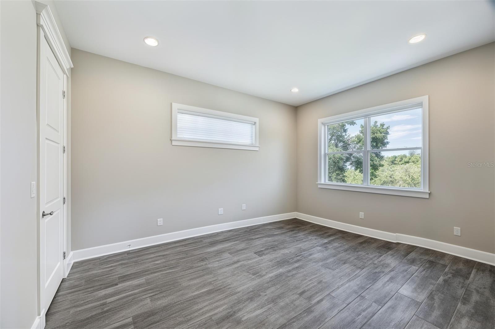 Bright open guest bedroom