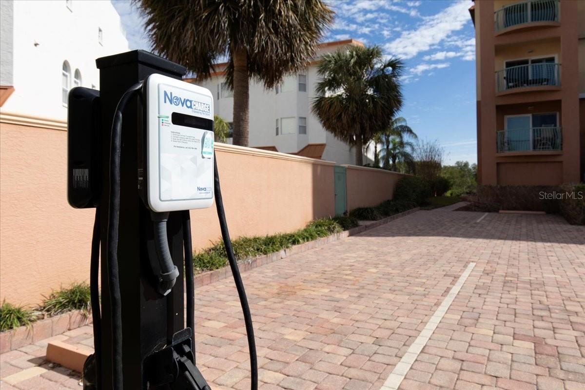 ONE OF 4 E V CHARGING STATION