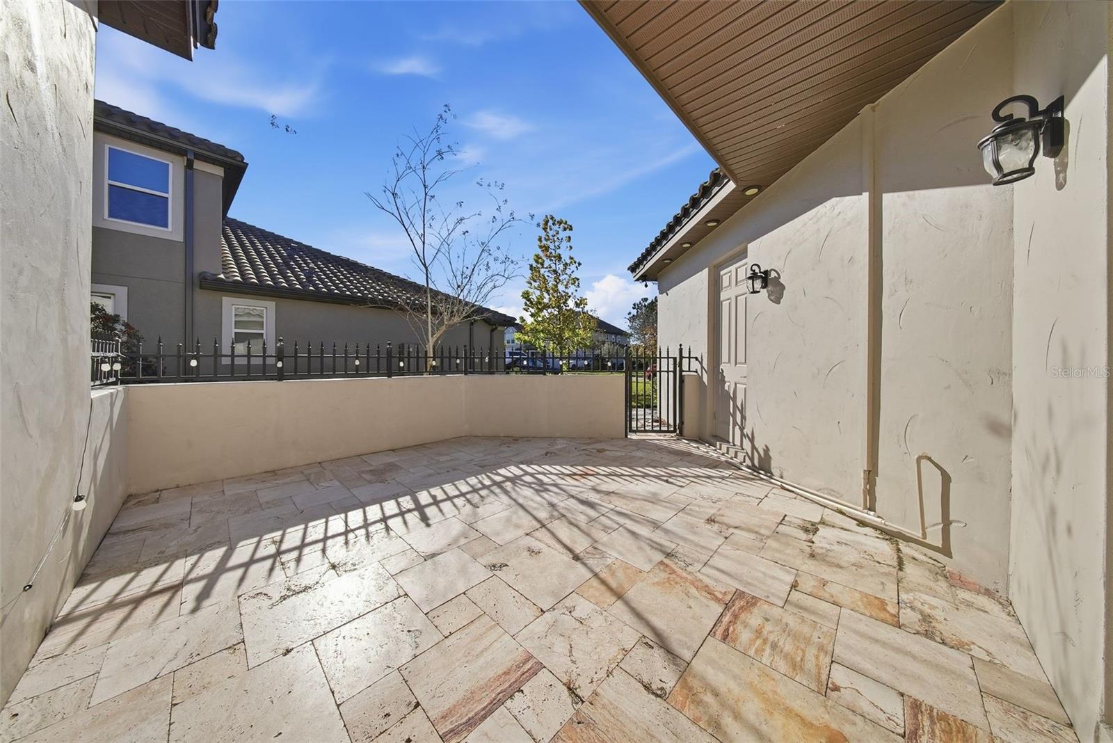 Courtyard off of the formal dining room