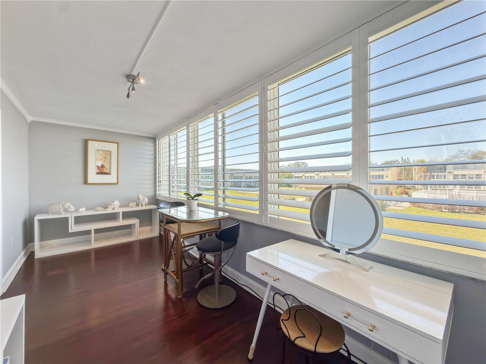 The Florida Room is Perfect As A Den, Office, or Even A Guest Bedroom