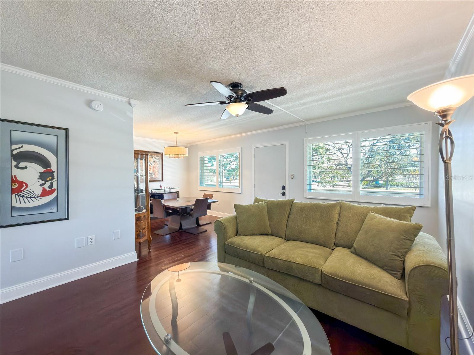 Living Room is Open to the Dining Room