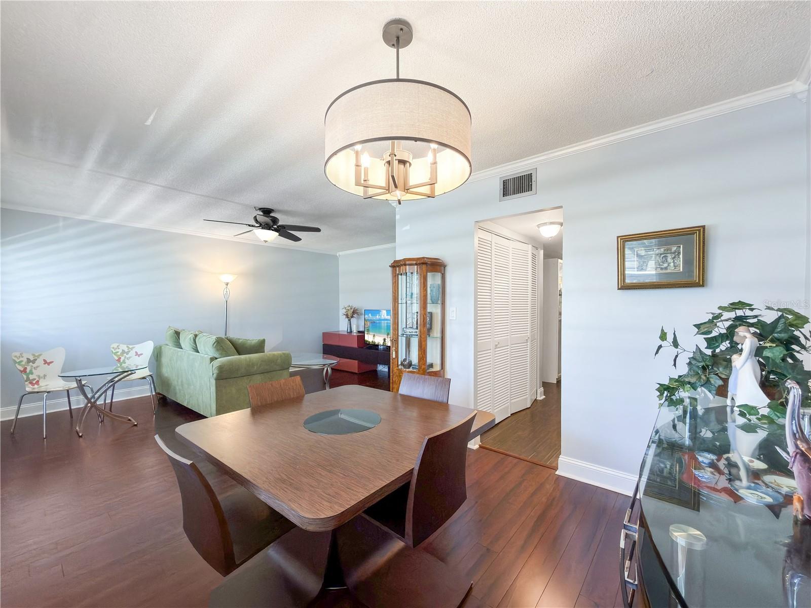 The Living Space Flows Right into the Hallway to Kitchen