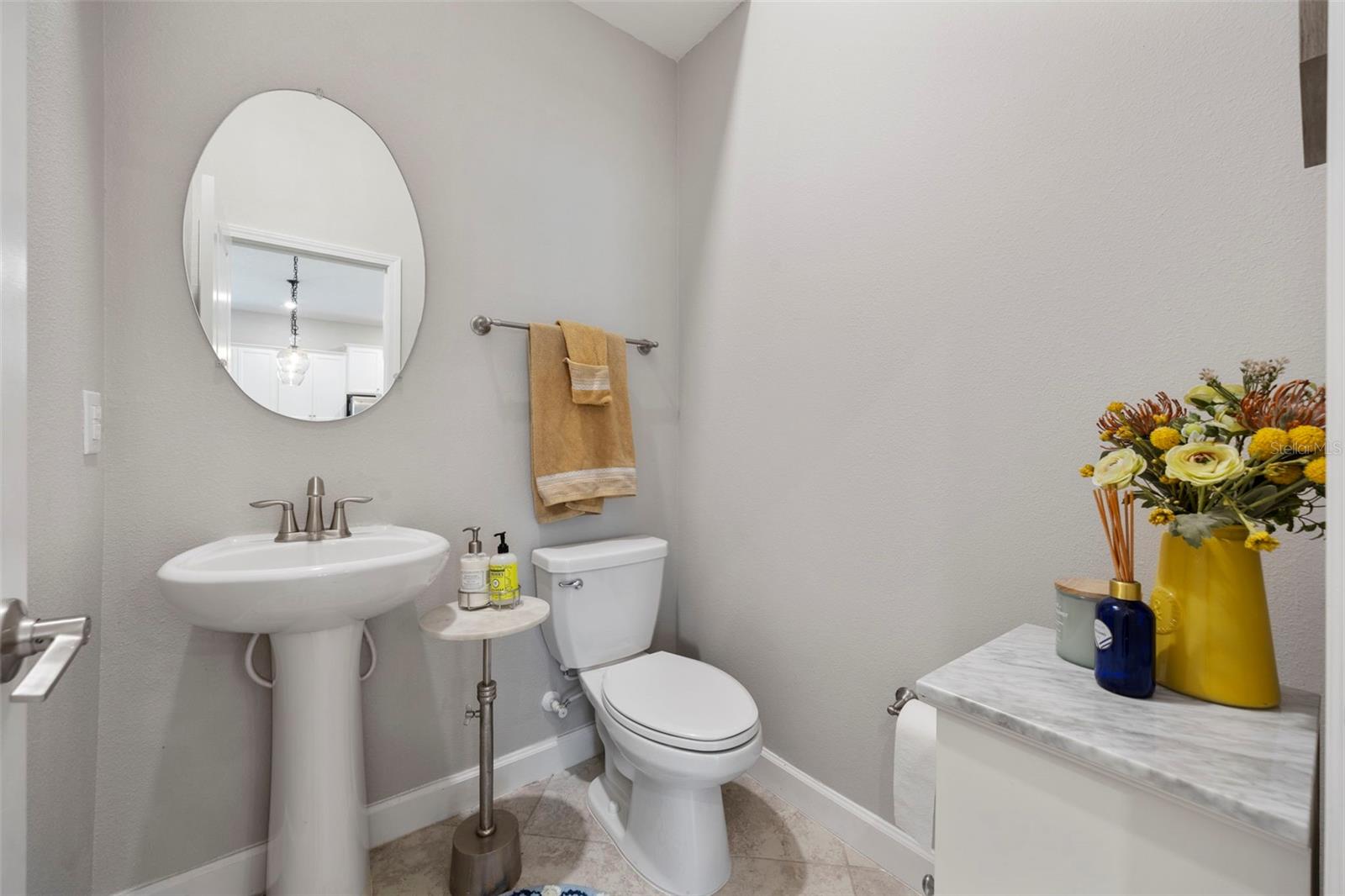 Downstairs powder room