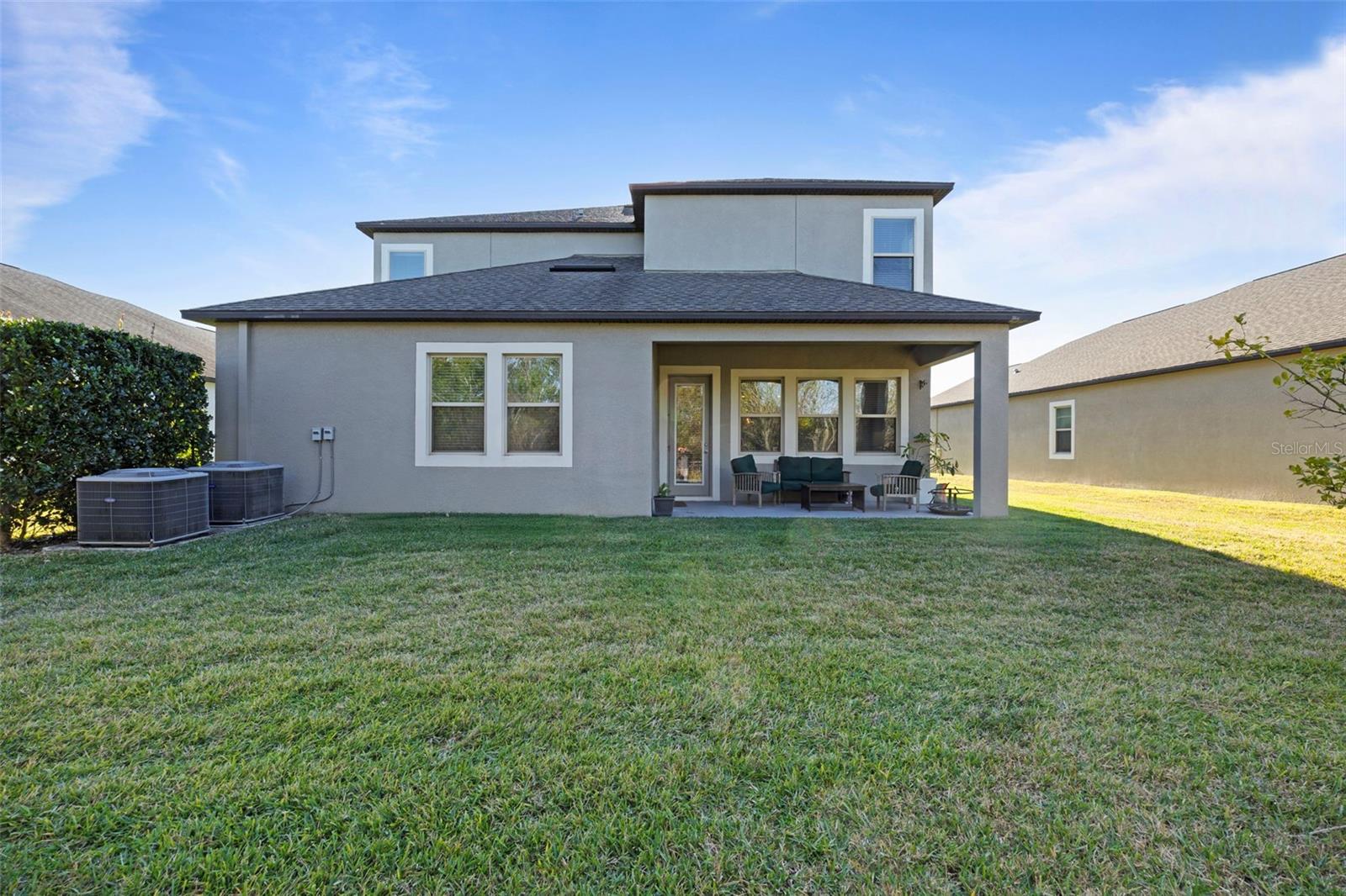 Covered back patio - no rear neighbors!