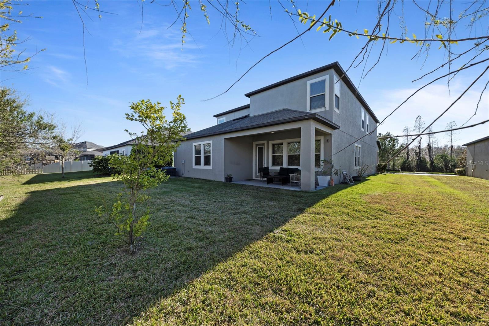 Covered back patio - no rear neighbors!