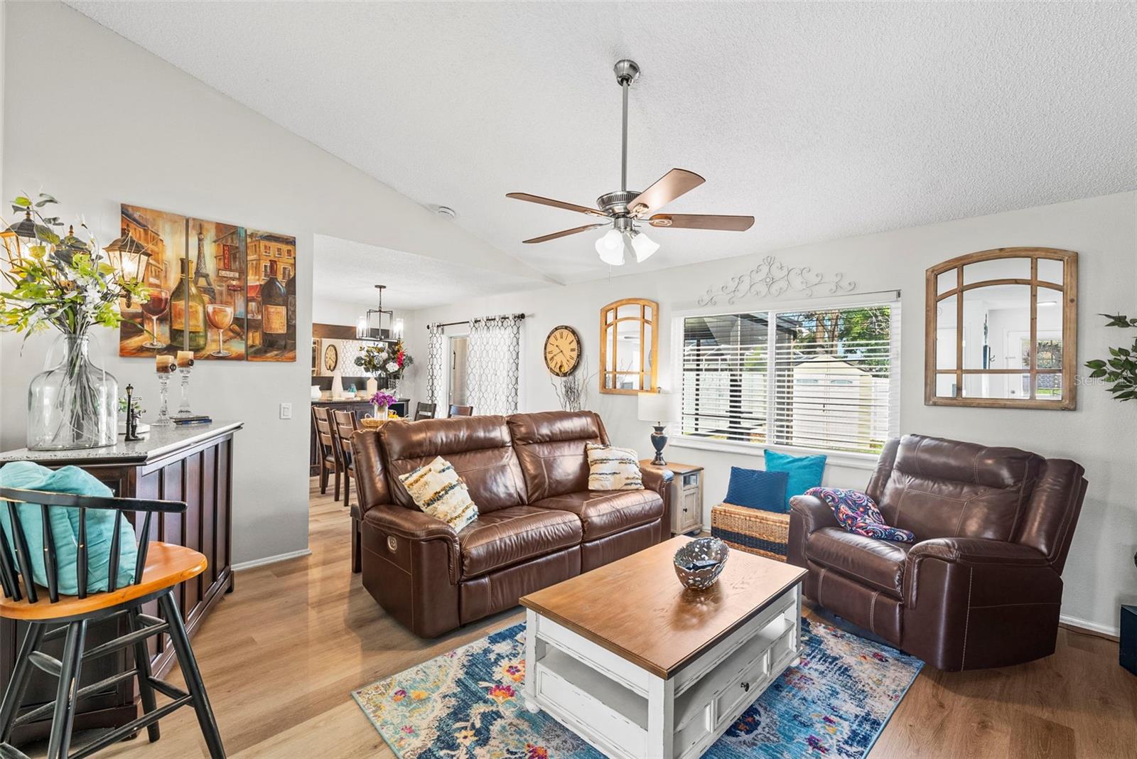 Family Room open to Dining Area