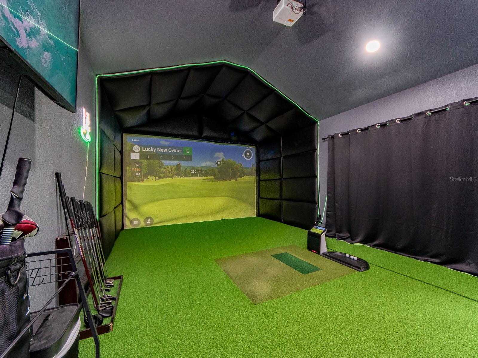 Golf Simulator/Movie Room/Bedroom