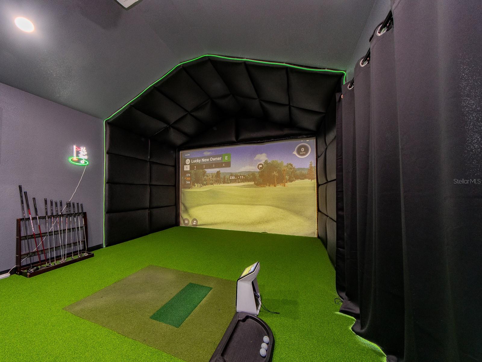 Golf Simulator/Movie Room/Bedroom