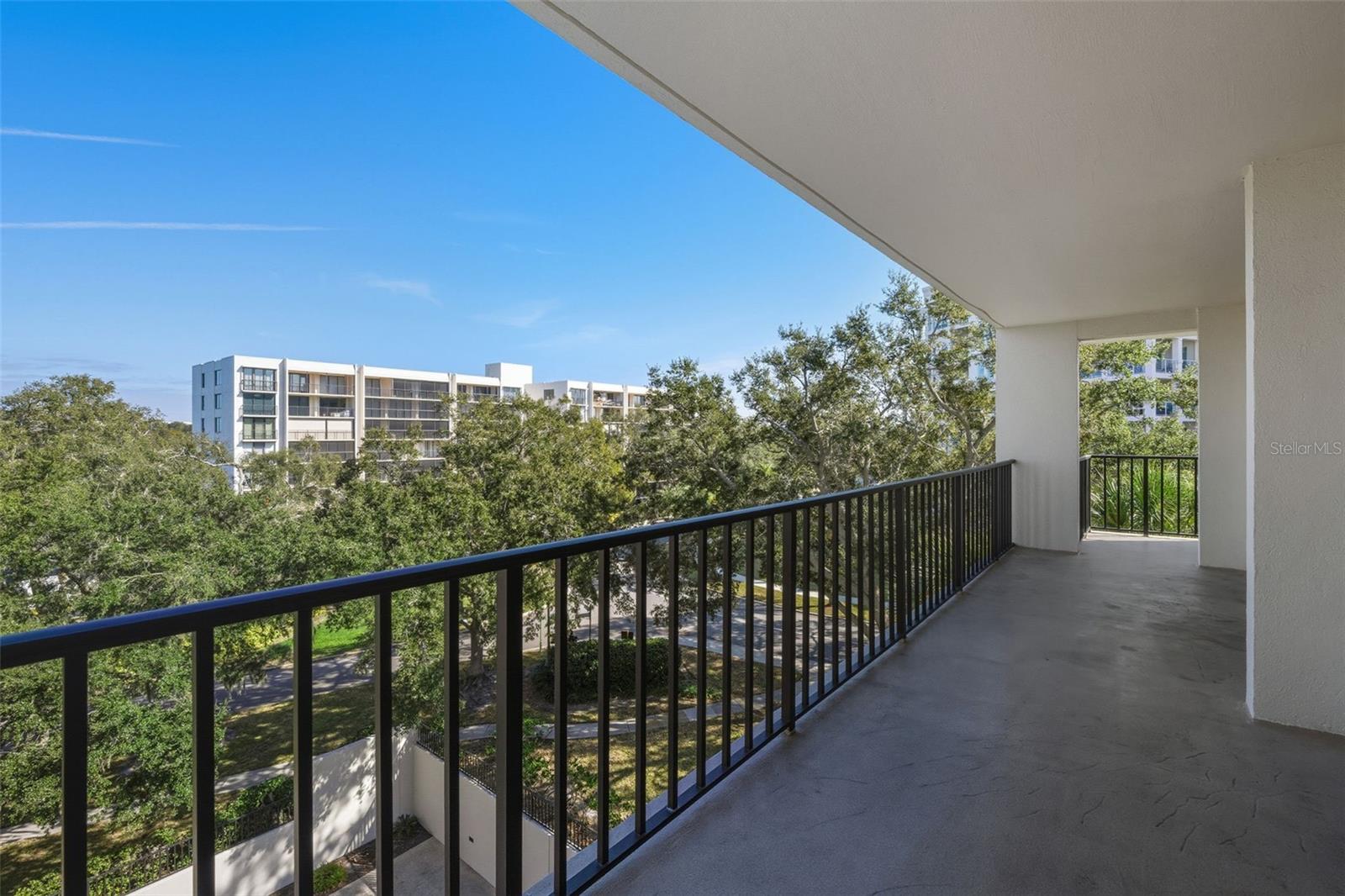 Balcony off living room, master and guest bedrooms is huge!