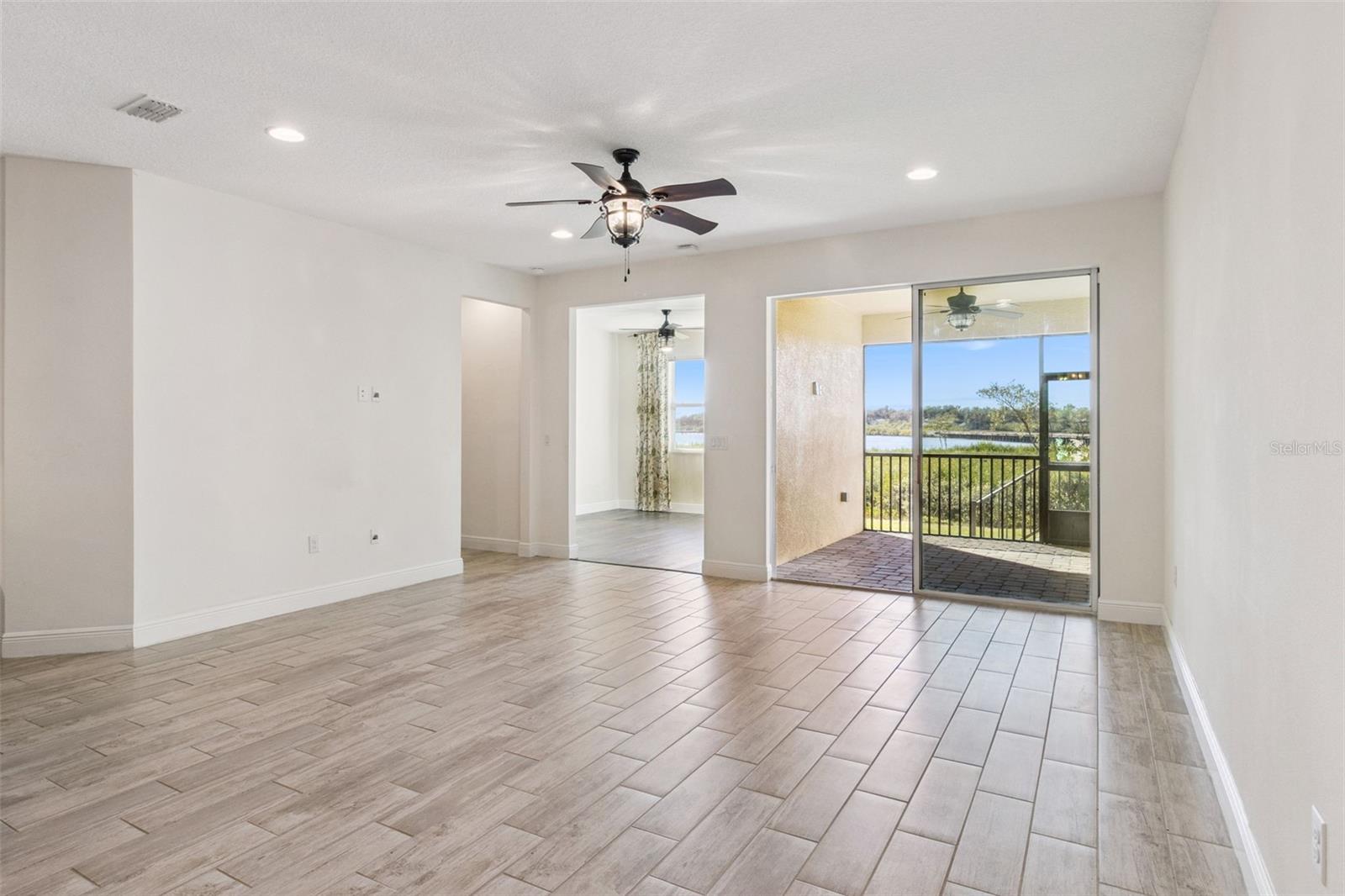 Waterfront views from inside the home