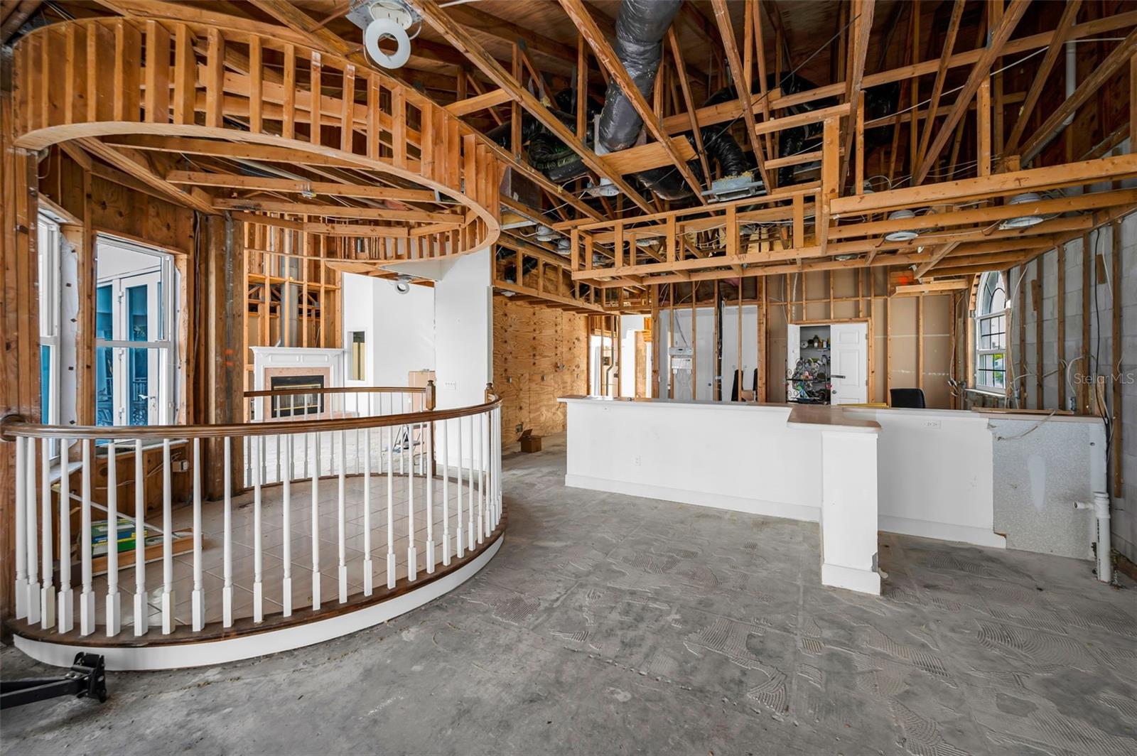 Upper level loft area