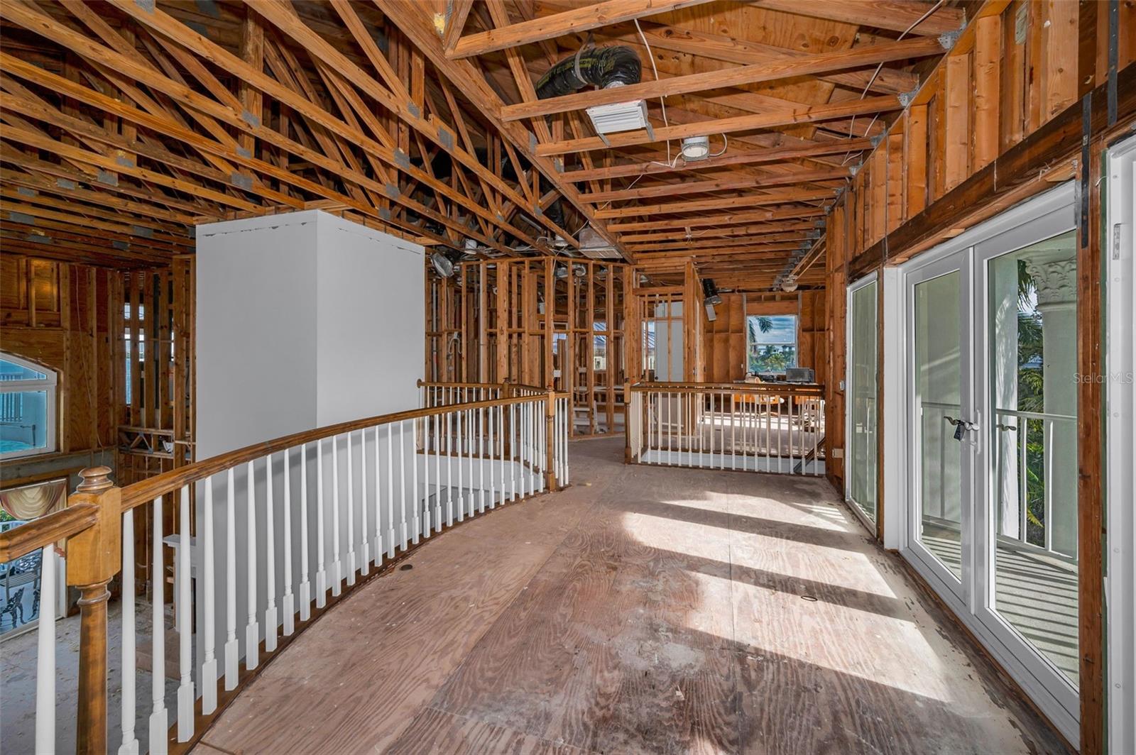 Upper level loft area