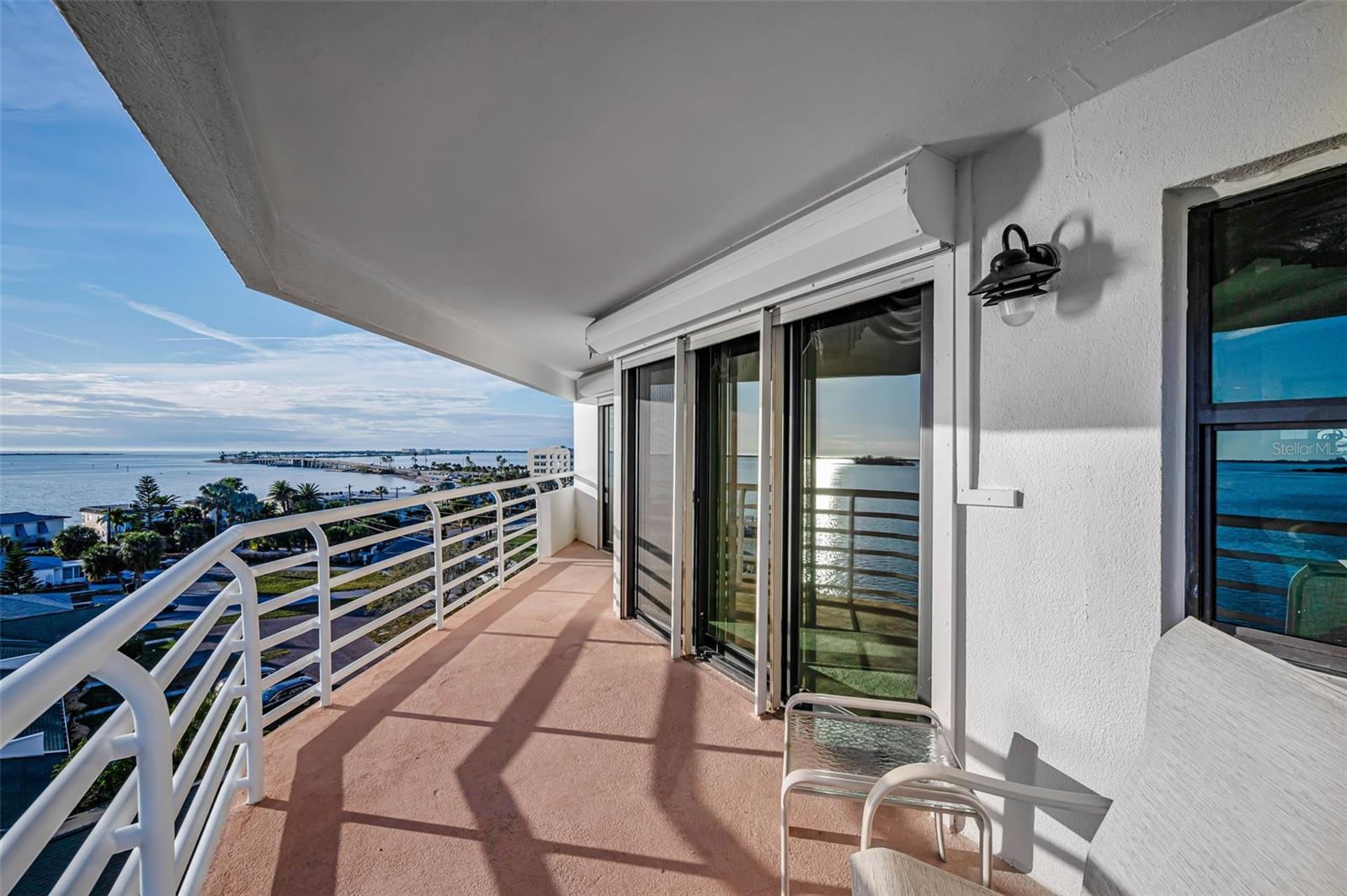Sliding Doors to Living Room & Primary Bedroom