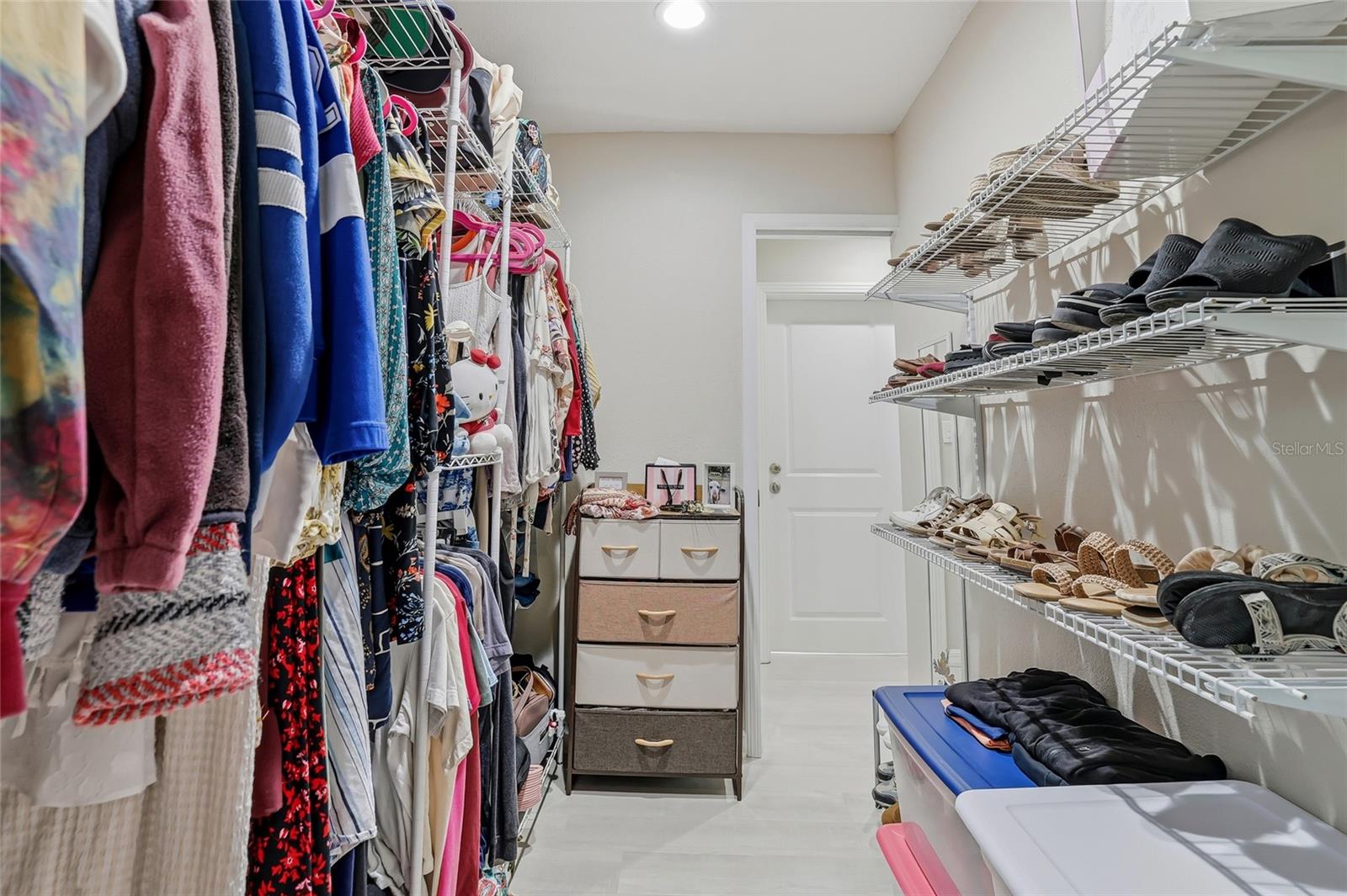 Walk-in closet attached to bedroom #3