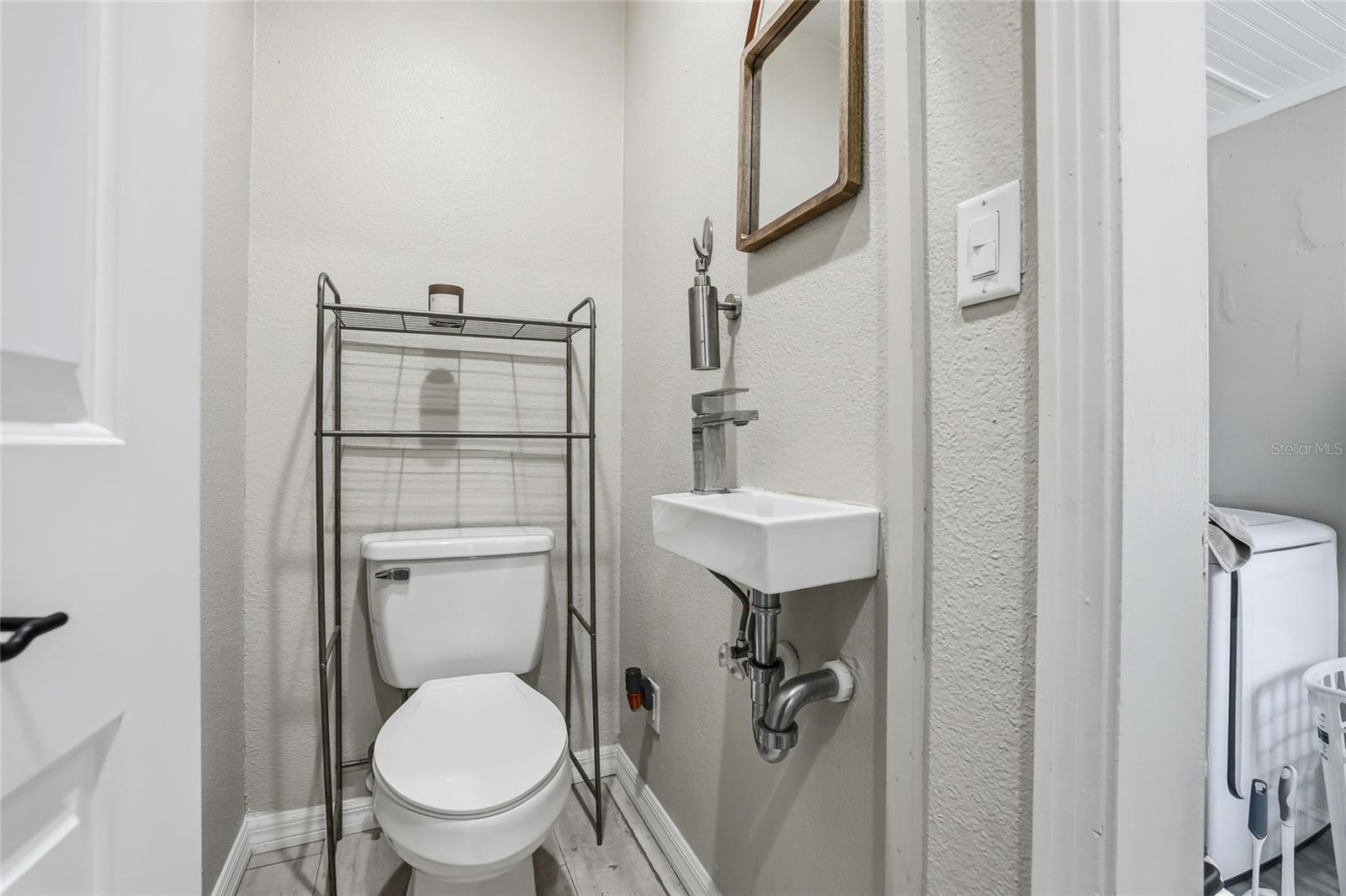 Half bath off the kitchen