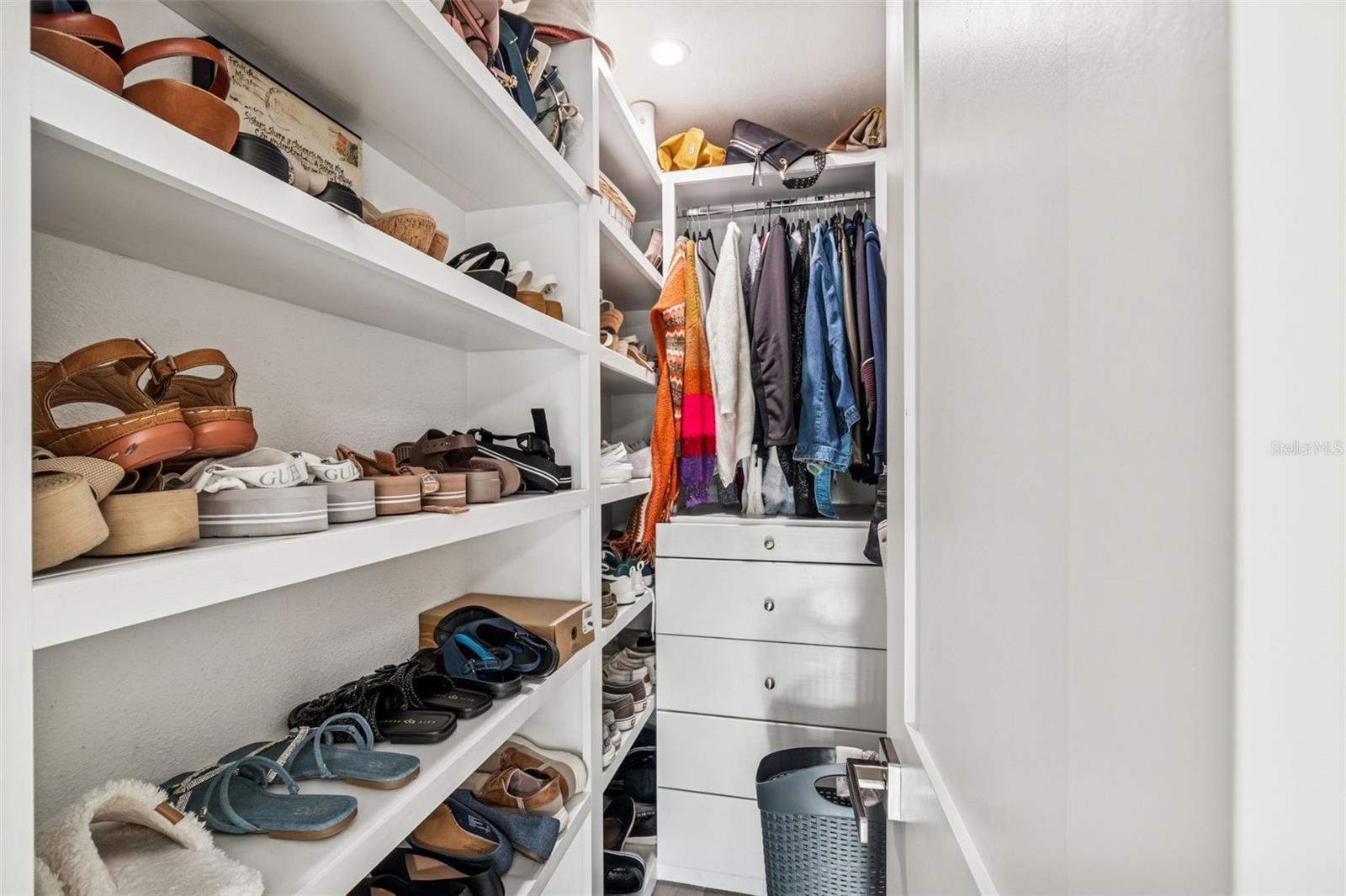 one of the primary closets.