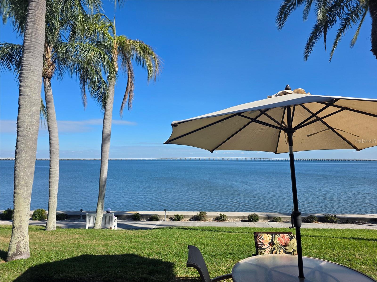 Patio view of Old Tampa Bay