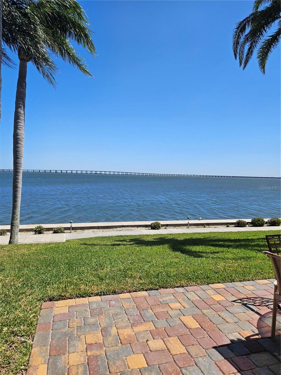 Water view from patio