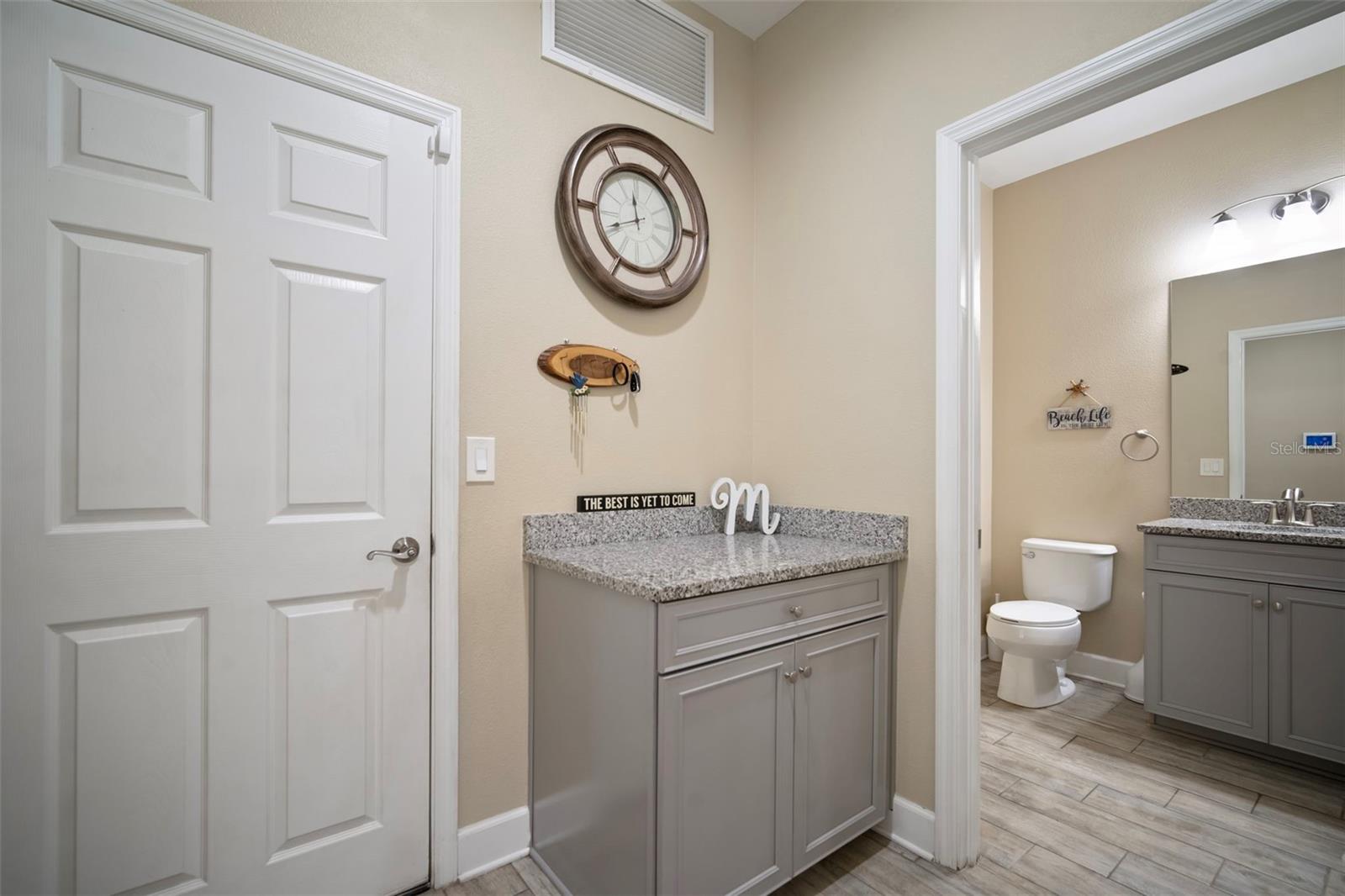 Drop Center at back garage door