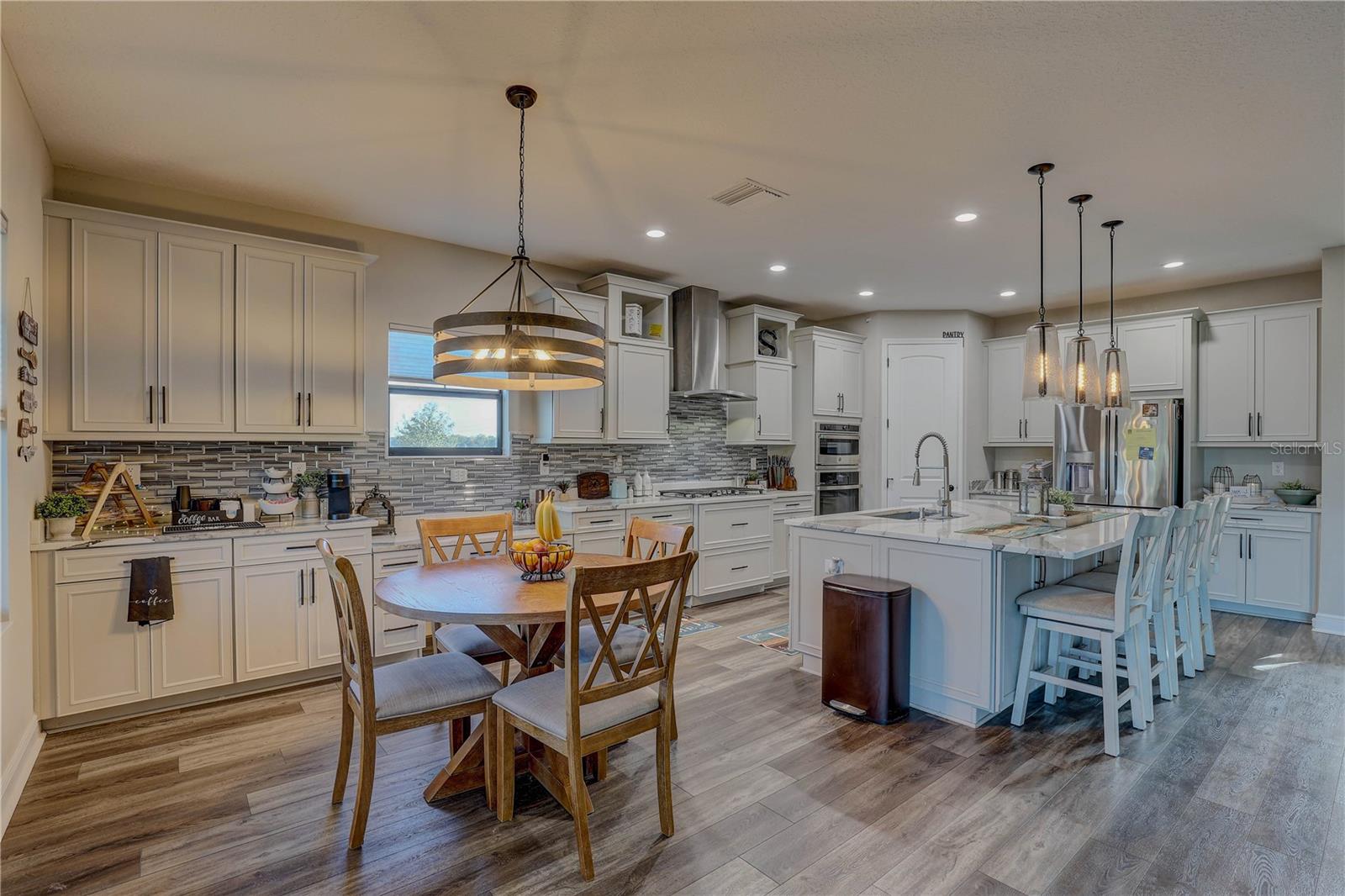 breakfast nook right by the coffee bar!