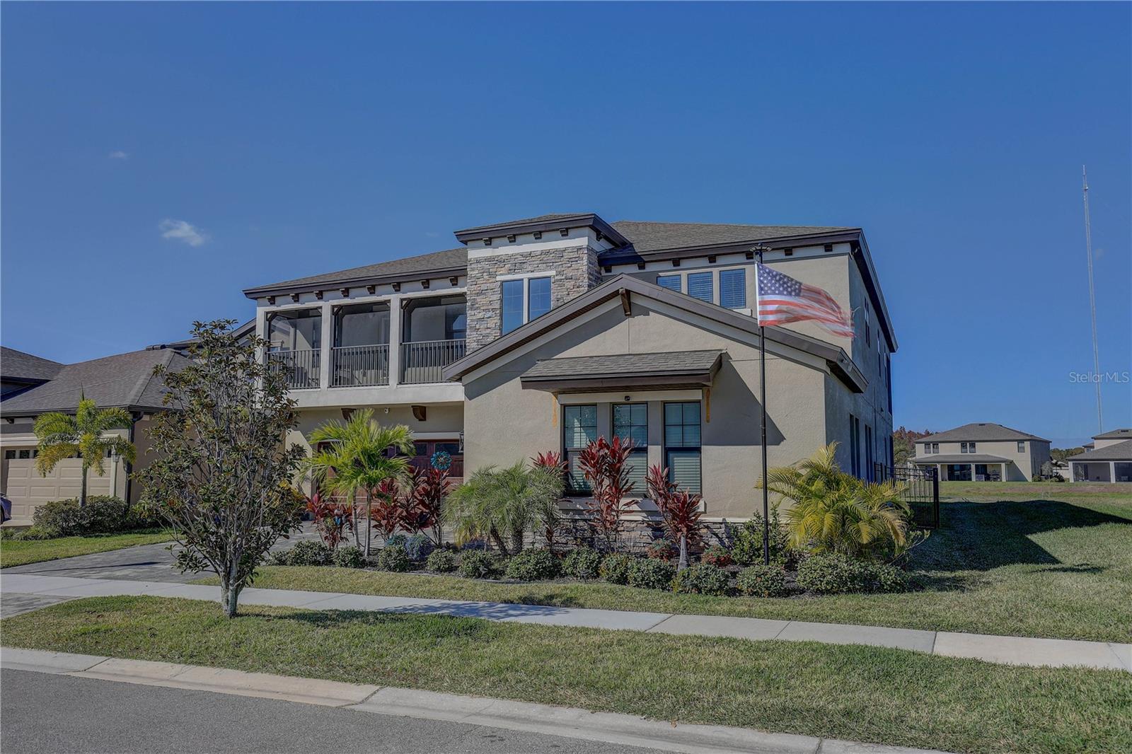 Beautiful corner lot.