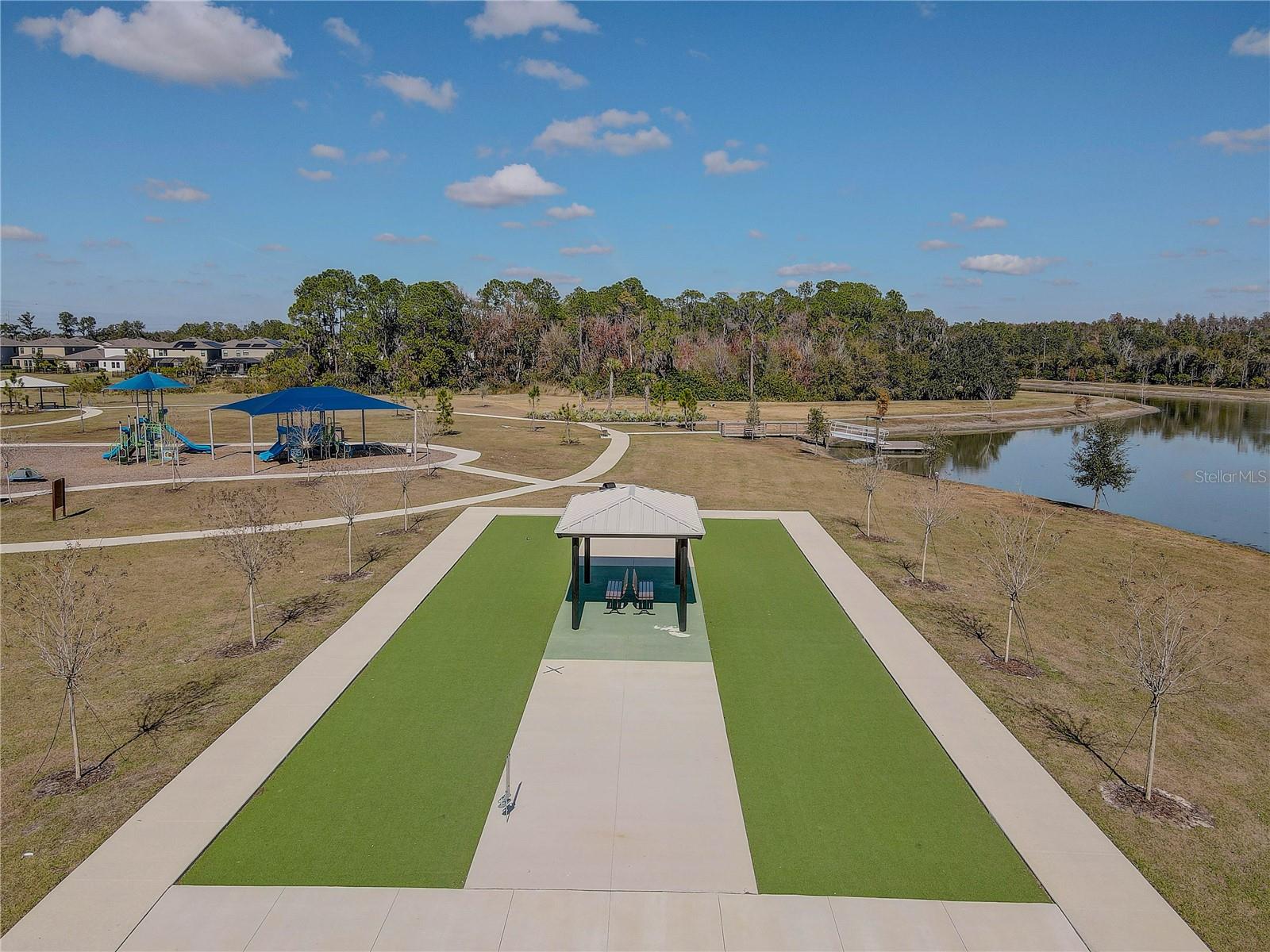 You can fish off of the dock!