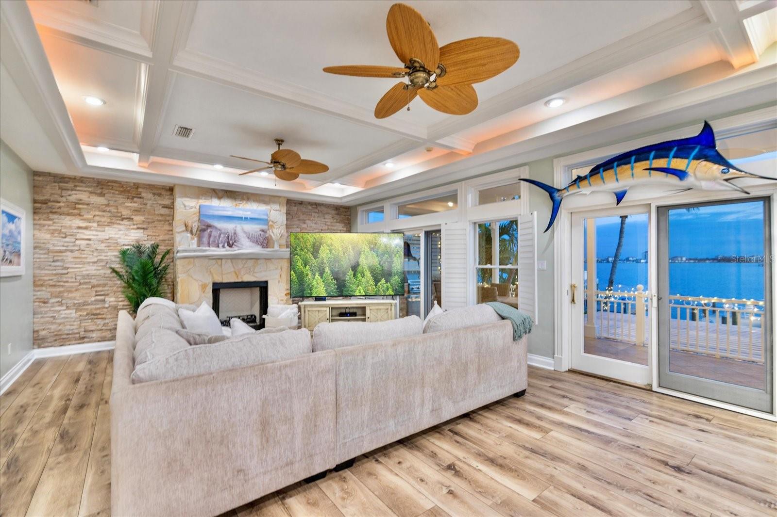 Living Room Evening View