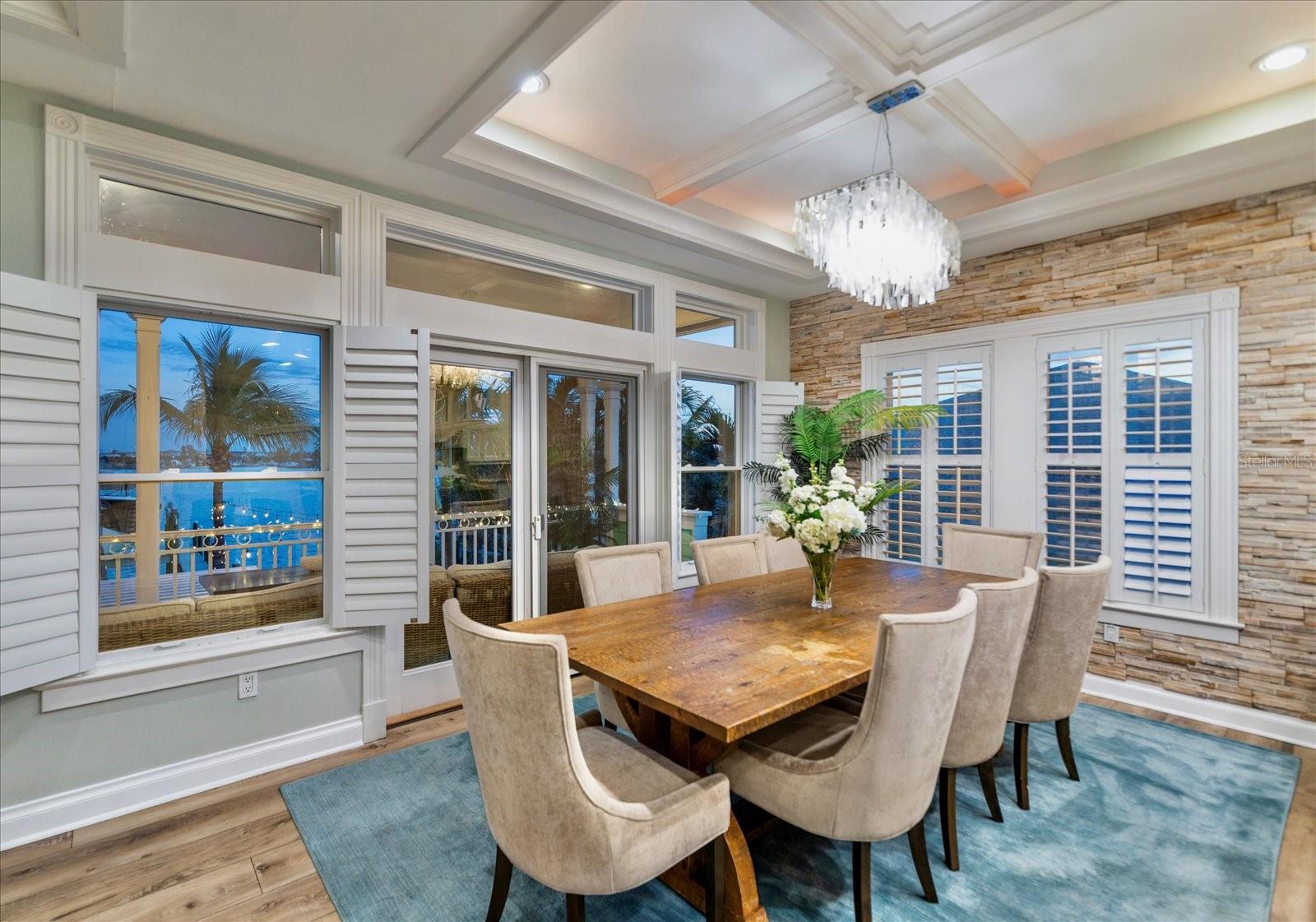 Dining Room Evening View