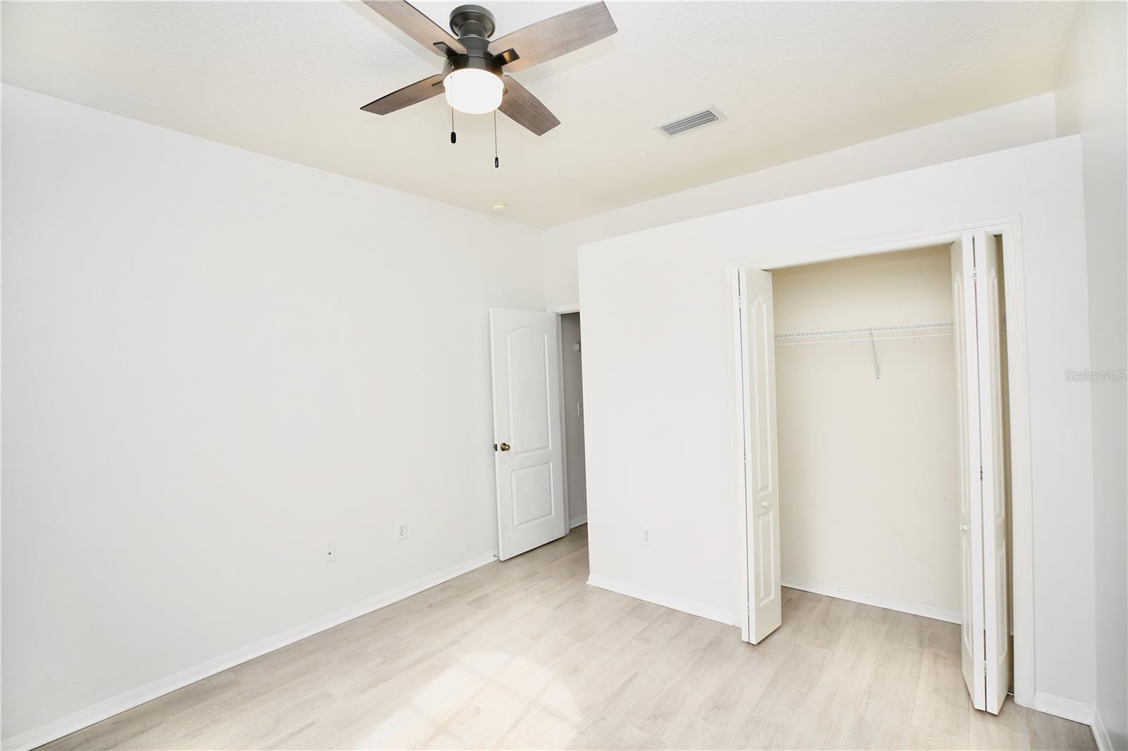 2nd bedroom view of the closet