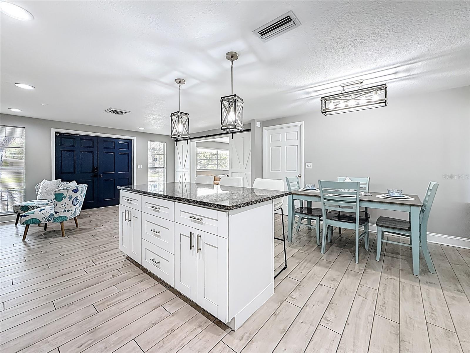 Kitchen and dining area
