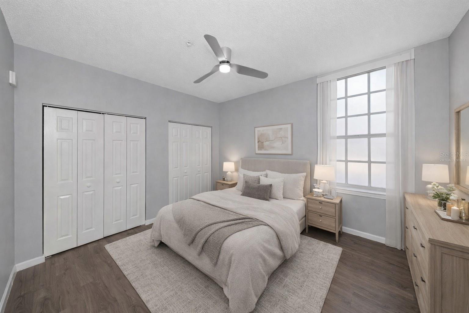 Virtually Staged Bedroom