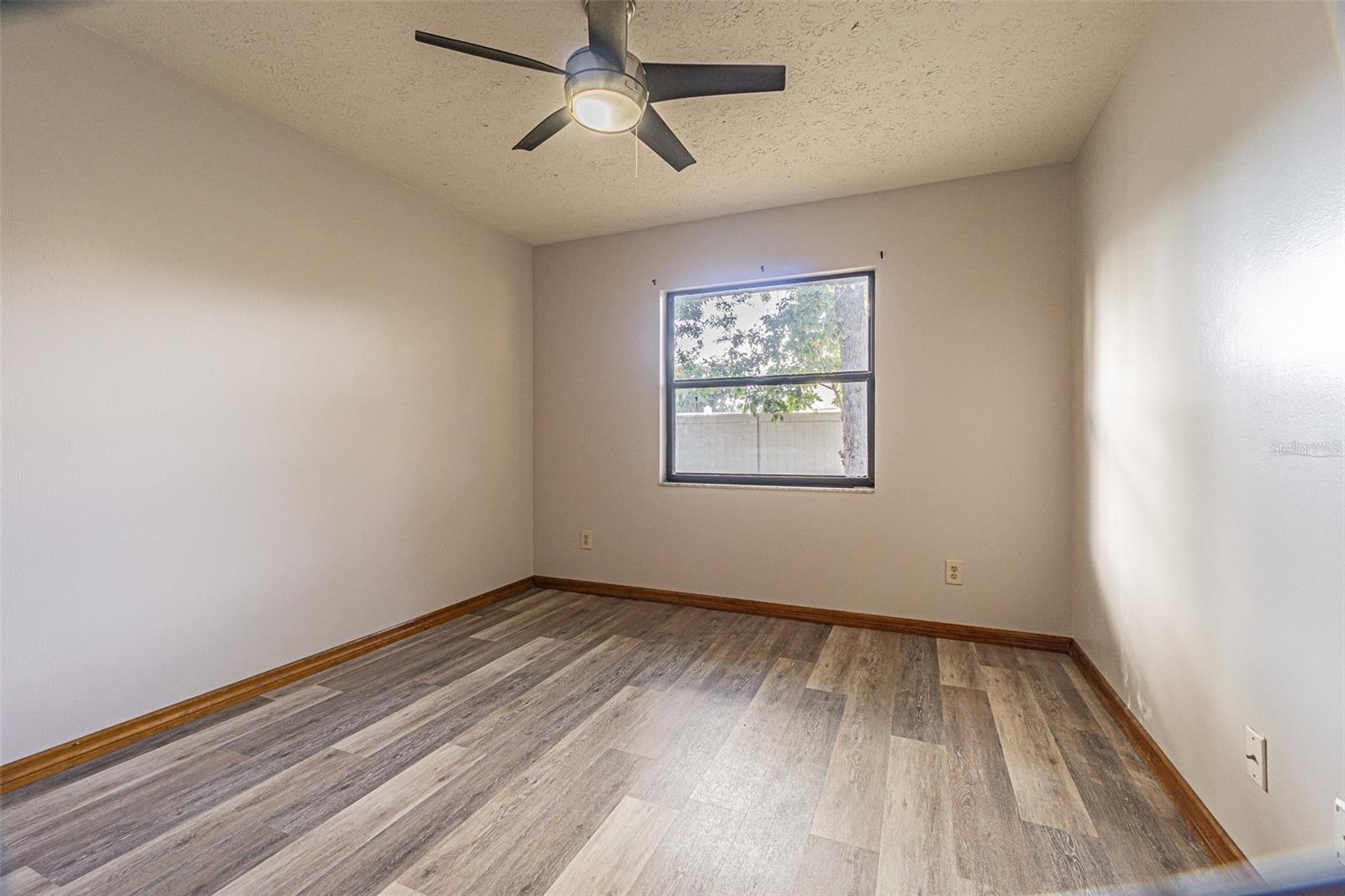 Bedroom 3 - window overlooks back yard