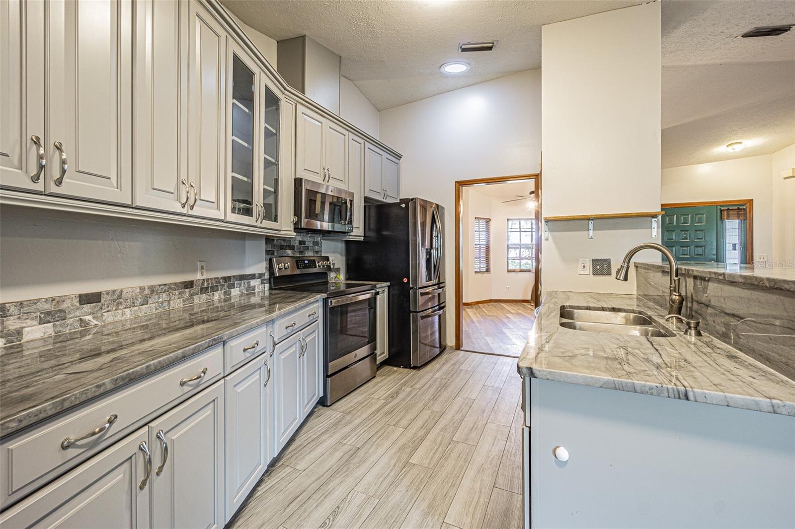 kitchen looking into dining room