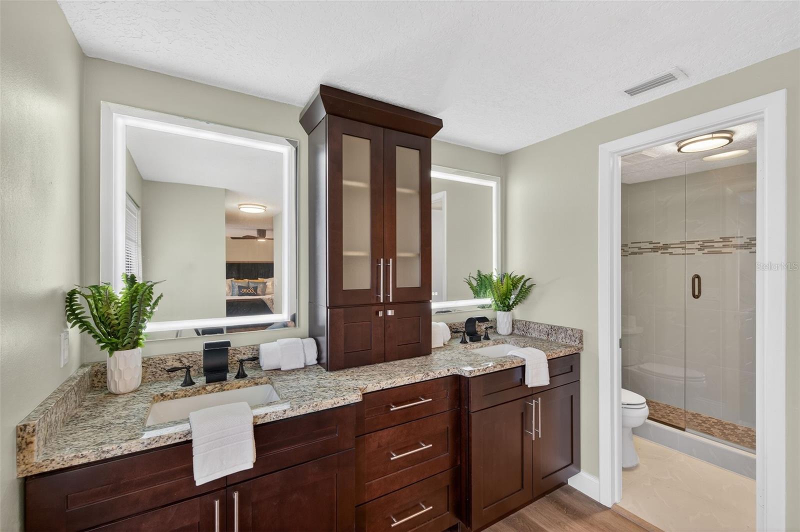Primary Bathroom with Large shower and walk in closet