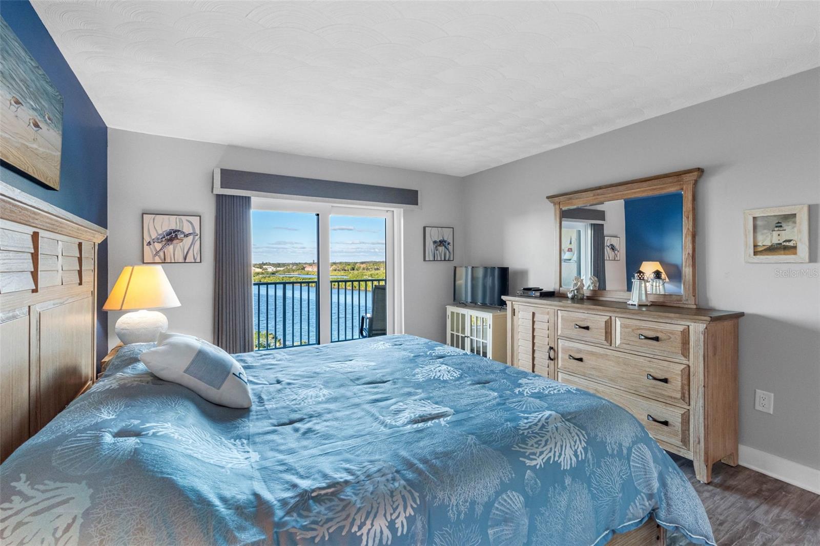 ... Master Bedroom Shot #3.. With Balcony Access. New Flooring - New Paint - New Sliders..