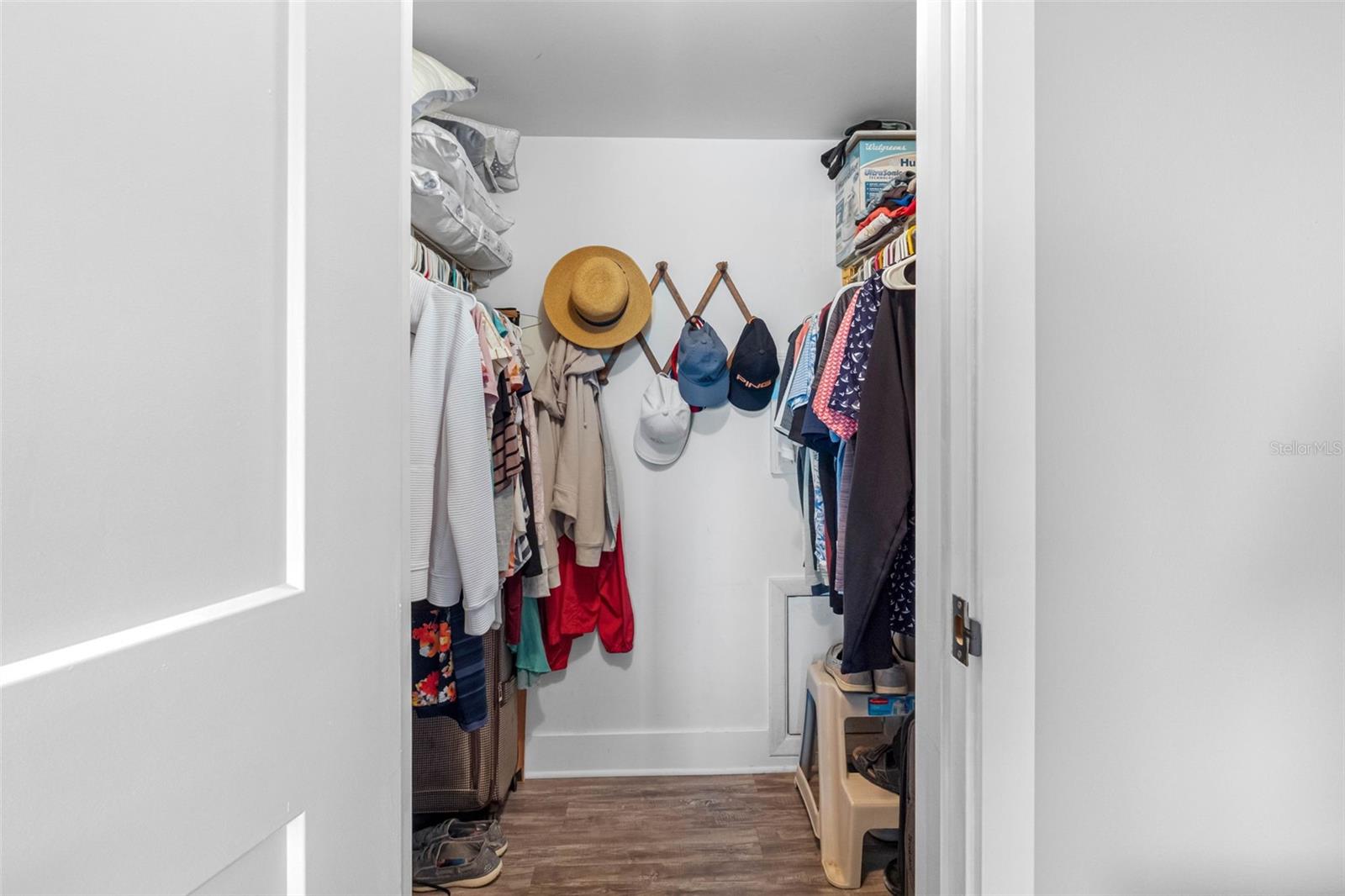 .. Walk in Closet - Master Bedroom . All New Interior Doors.
