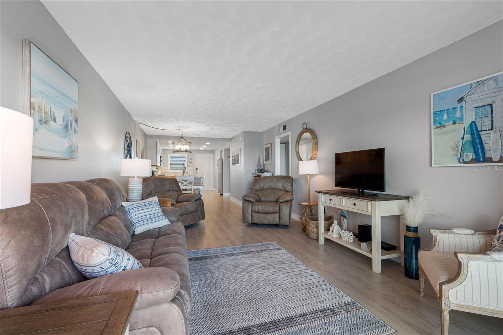 .. Interior Photo. Looking In From Balcony.. Turnkey Unit.. Just Bring Your New Towels & Linens of Choice  and Your Set..