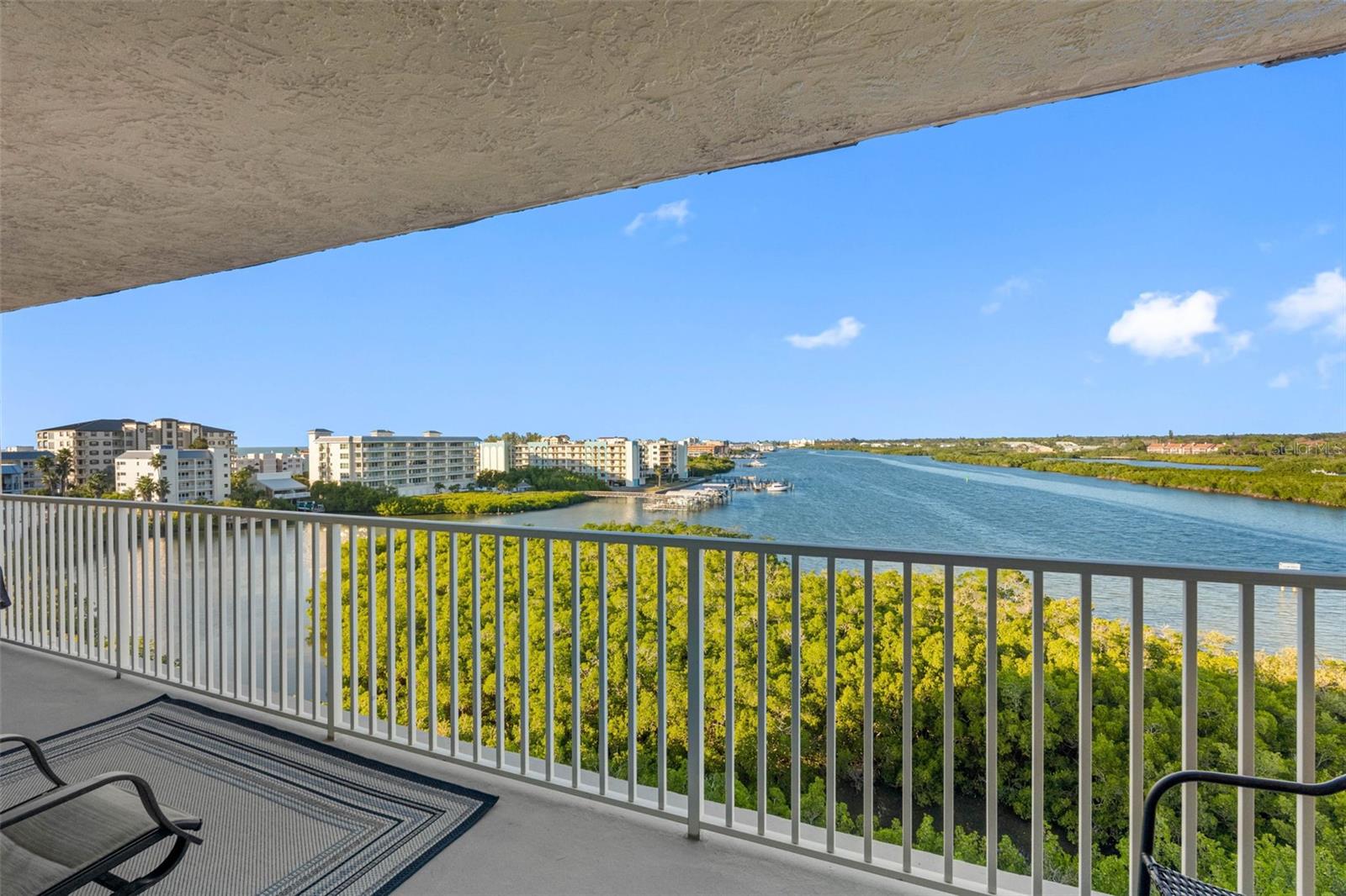 .. 25 X 6.3  Balcony Fronts Both Living Areas and Master Bedroom .. Plenty of Room To Relax.. Enjoy Sunsets Across the Street From This 7th Floor Unit.