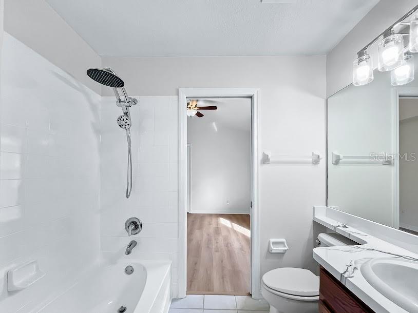 Jack and Jill bathroom between bedroom 2 and bedroom 3