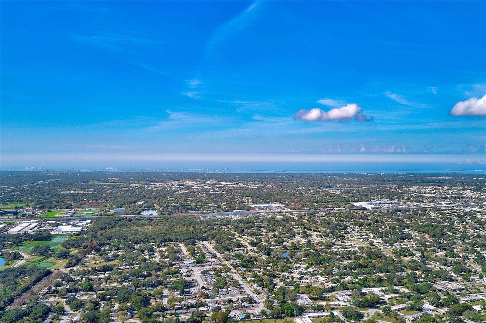 Aerial view of community