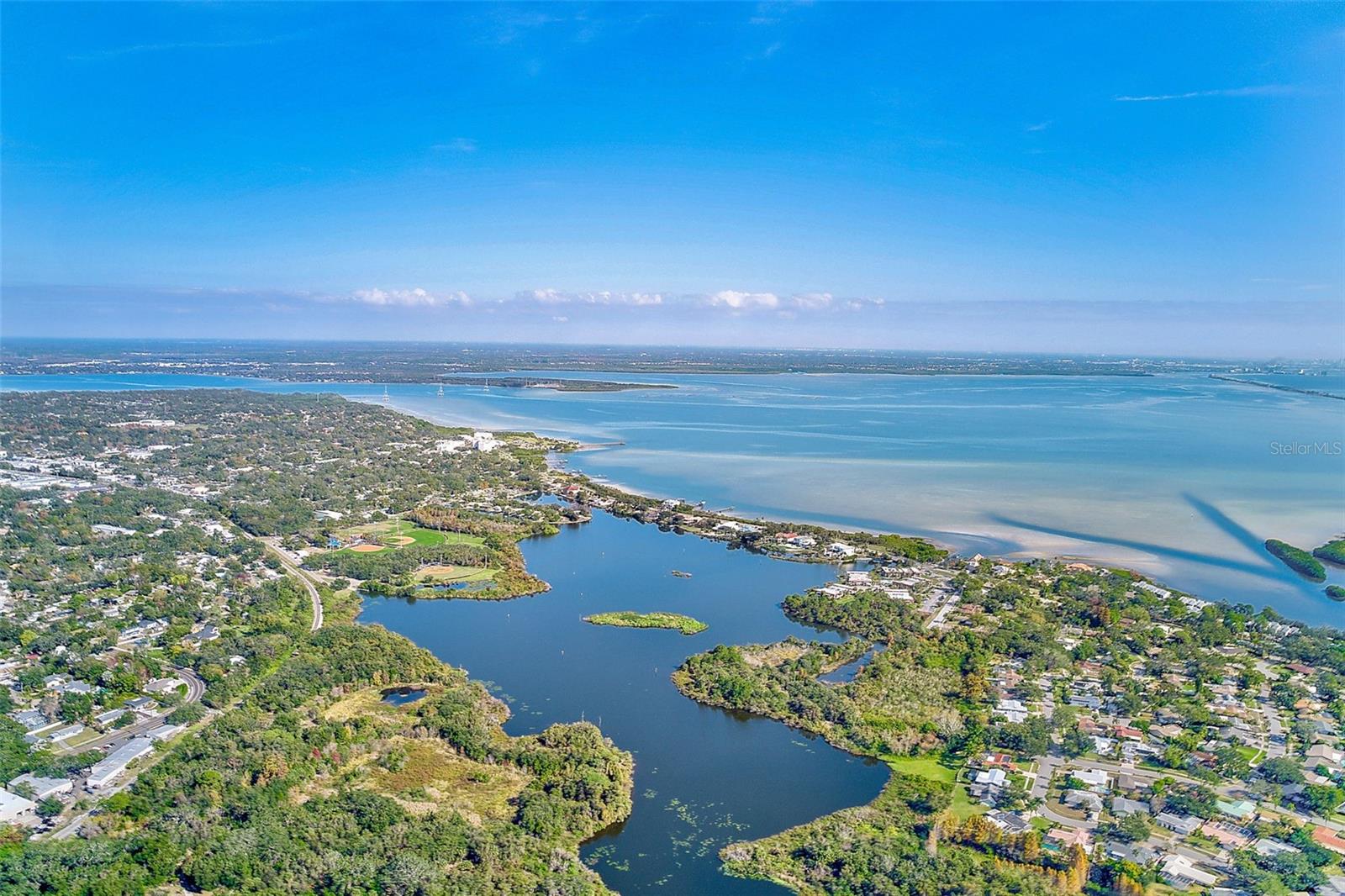 Aerial view of community