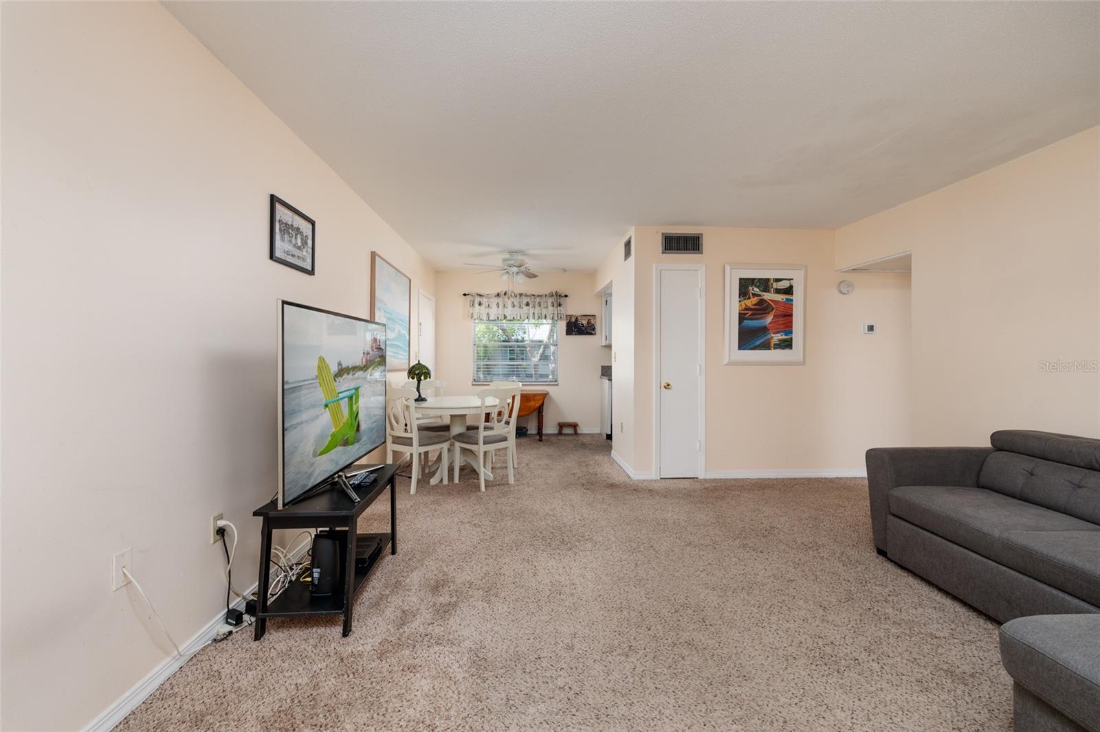 Living & dining area.