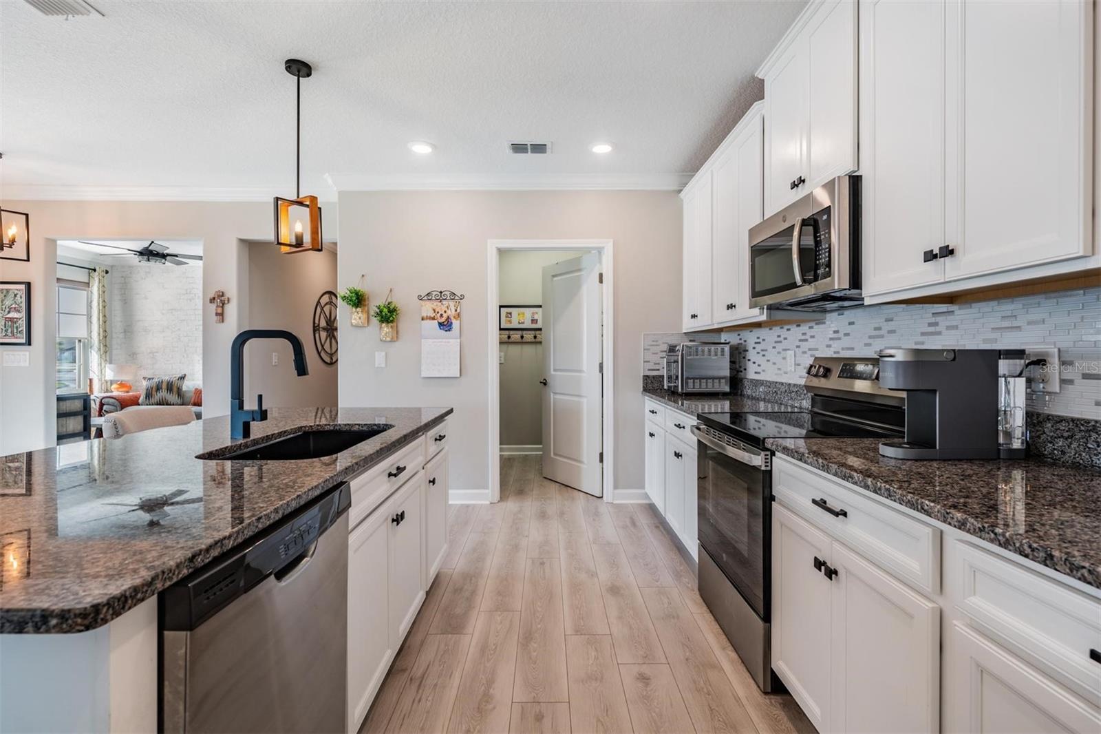 Upgraded sink, faucet, cabinet hardware