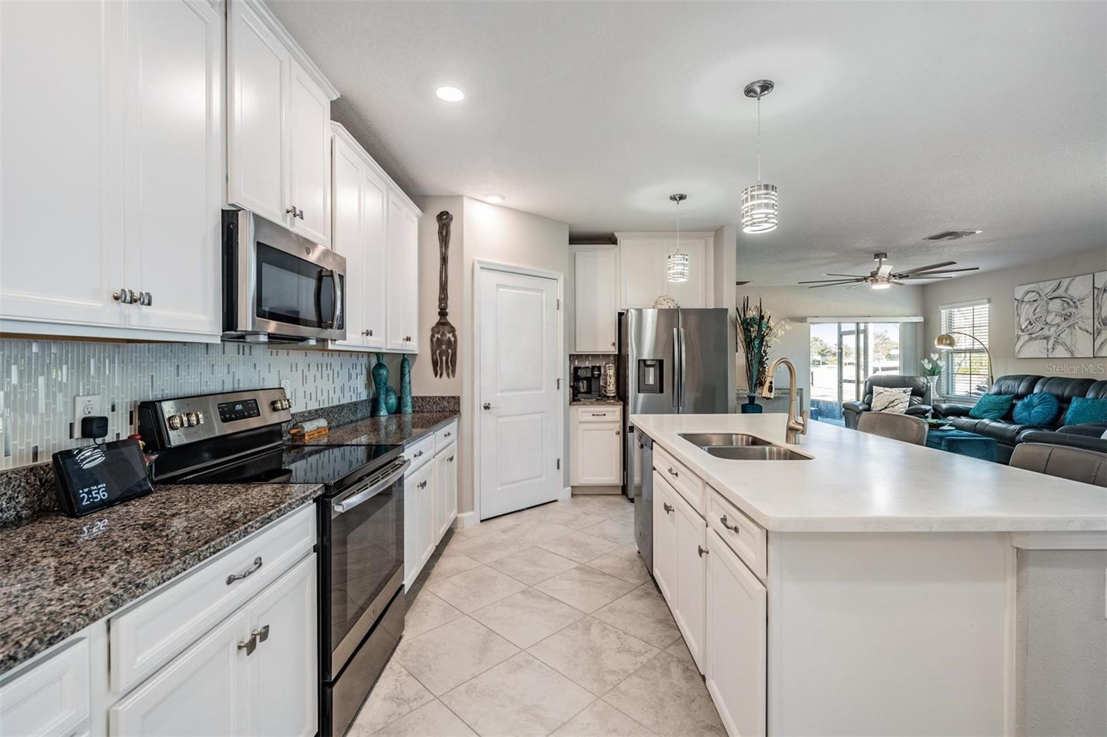 Granite counters and Quartz Island!