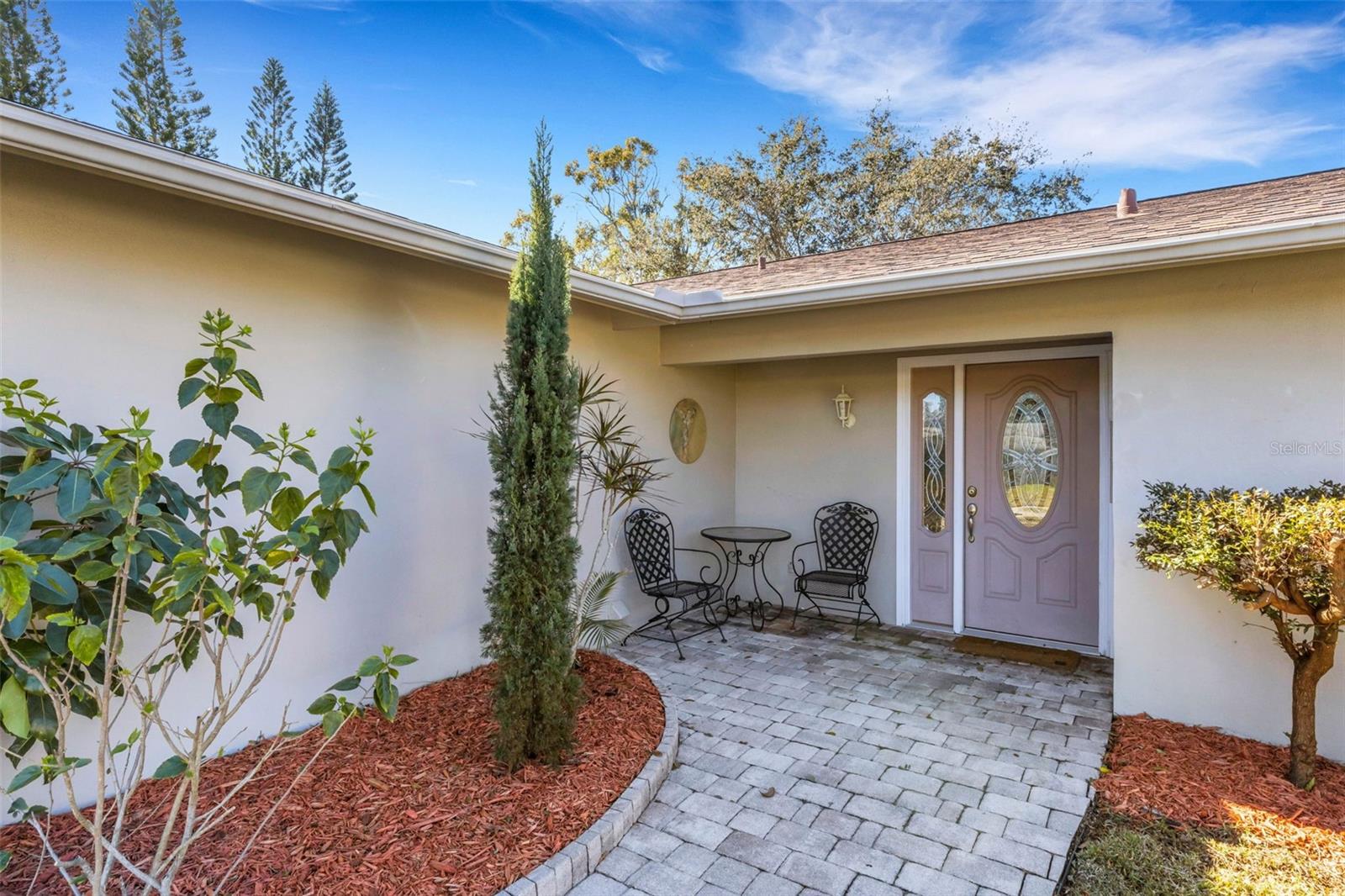 Paver path and patio