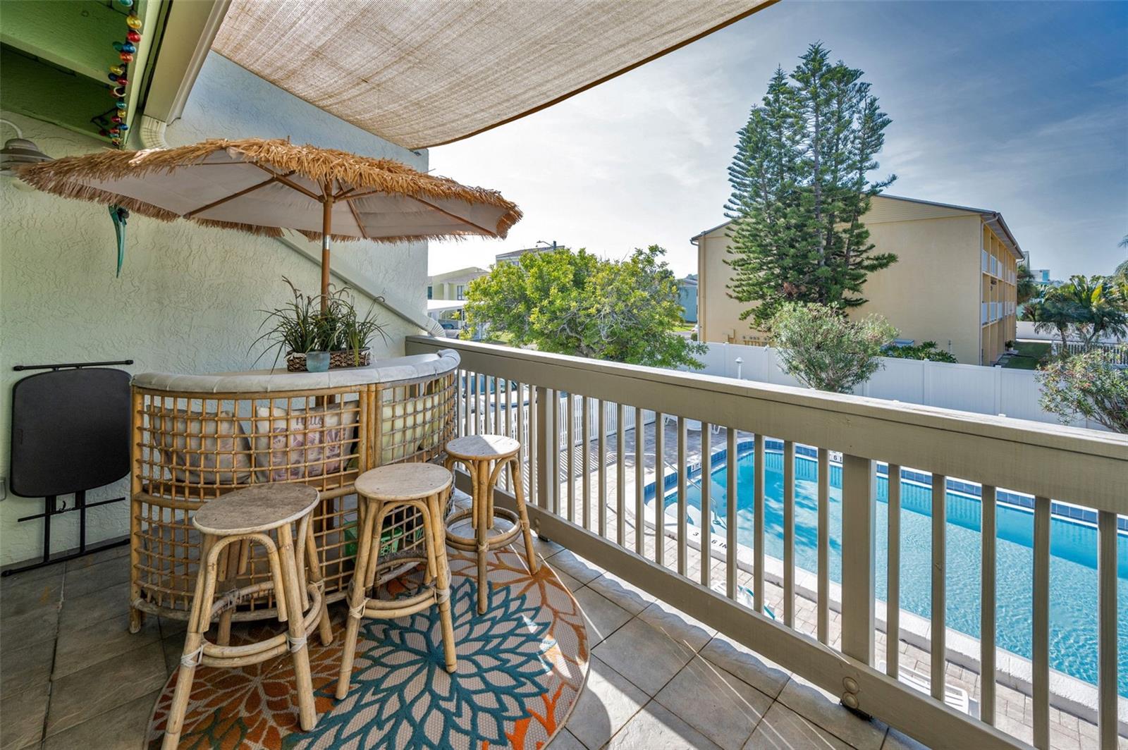 Sun Drenched Balcony where you can see Sunsets Daily!