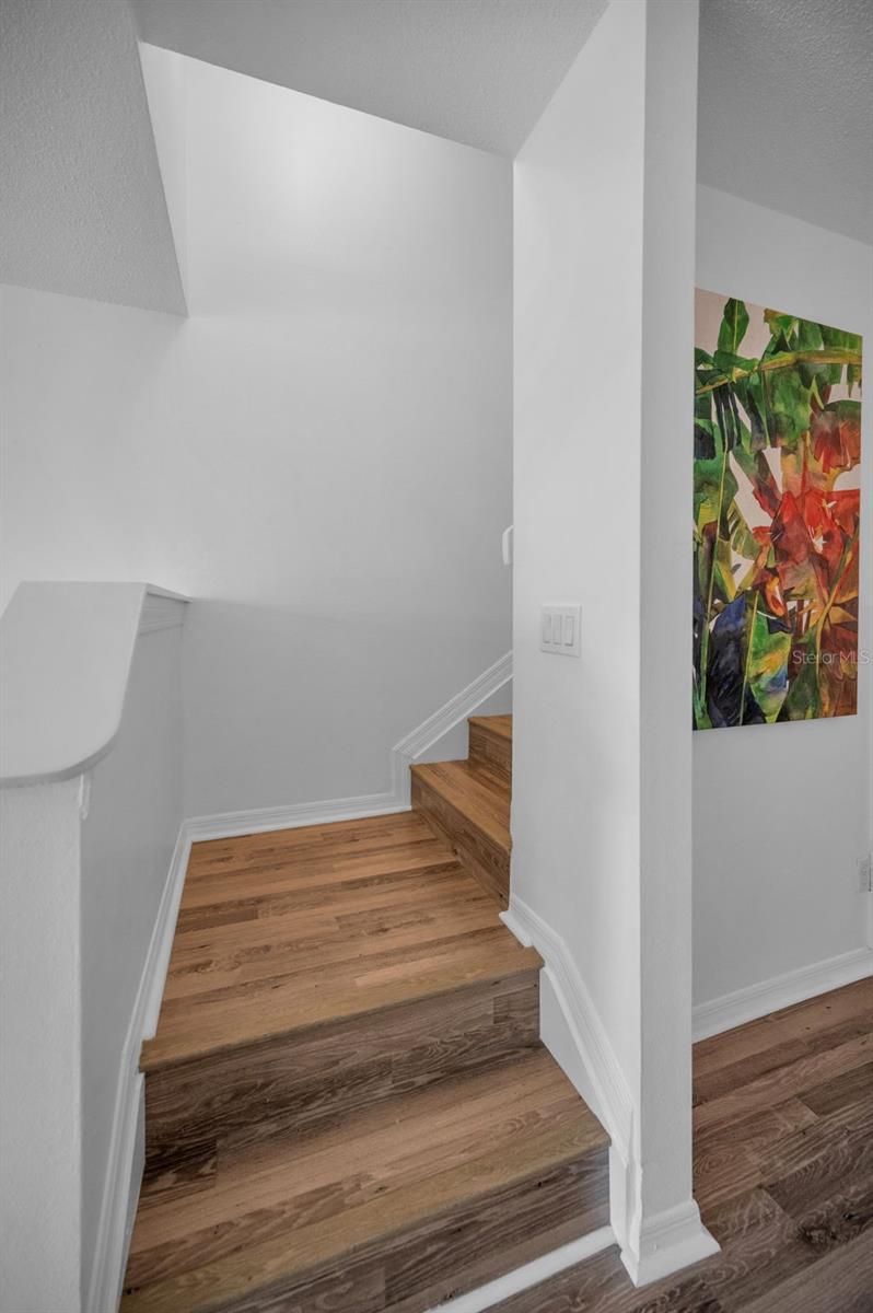 Stairs leading to the Upper Level