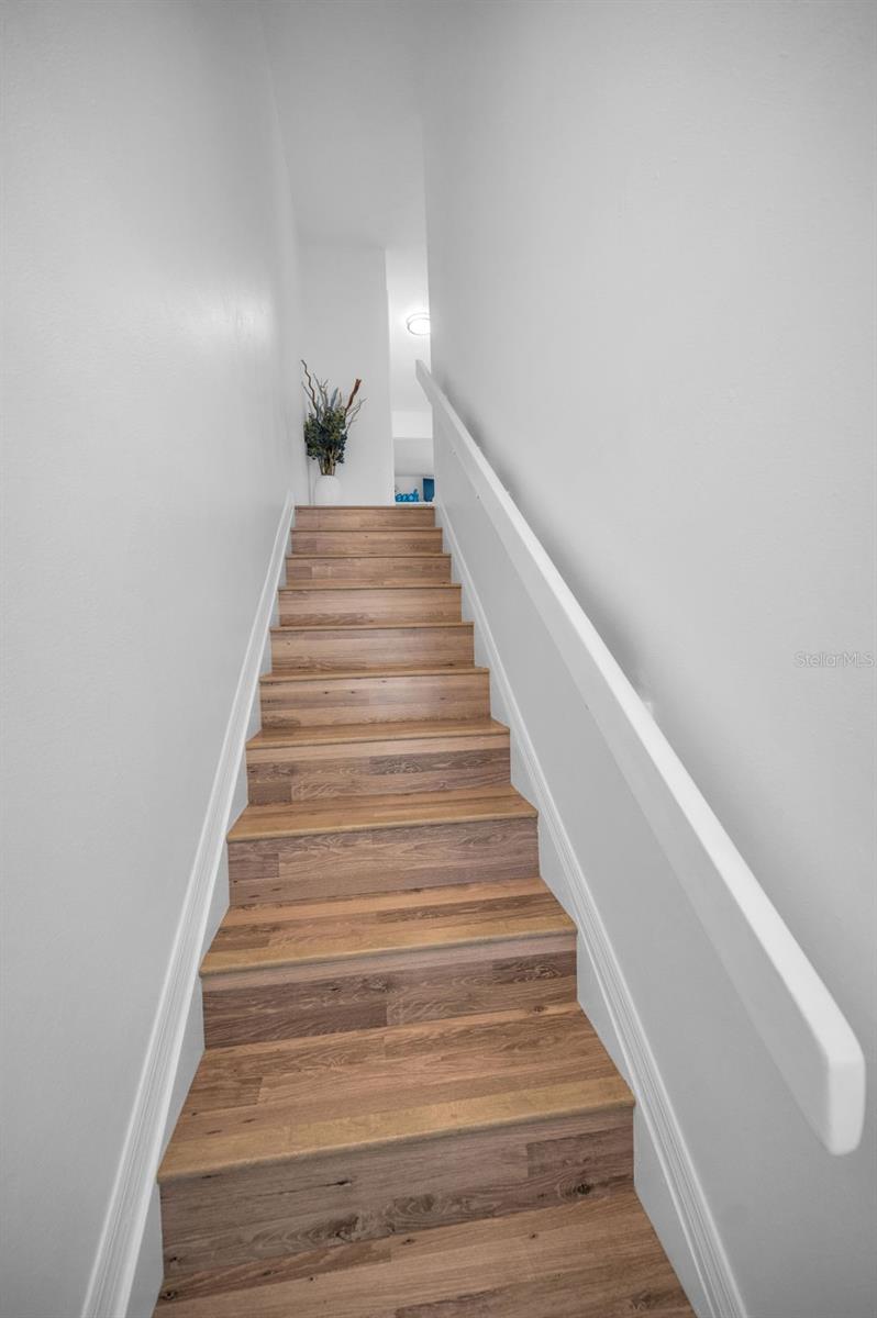 Stairs leading to the Upper Level